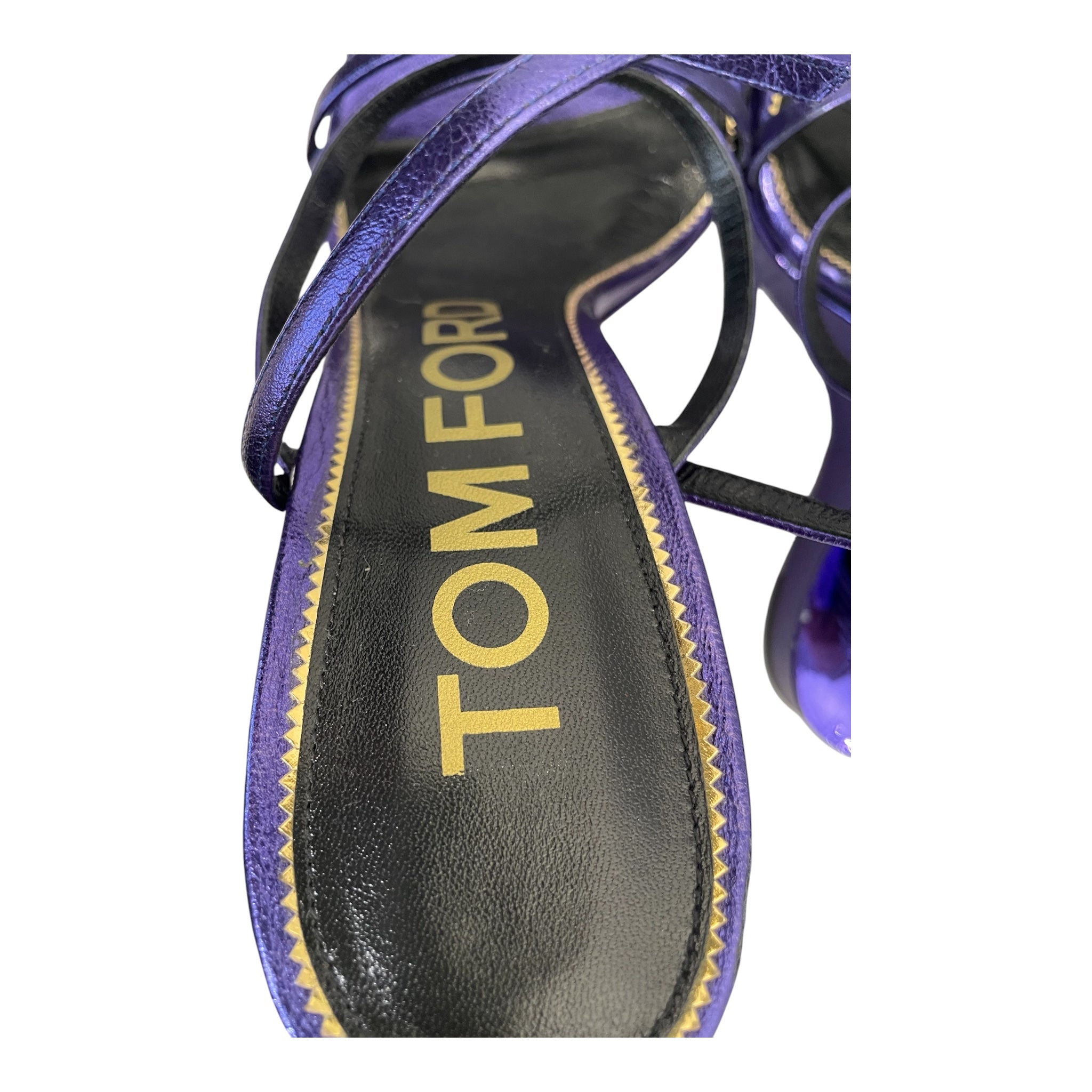 TOM FORD/Heels/EU 41/Leather/PPL/METALLIC VELEVET view 3