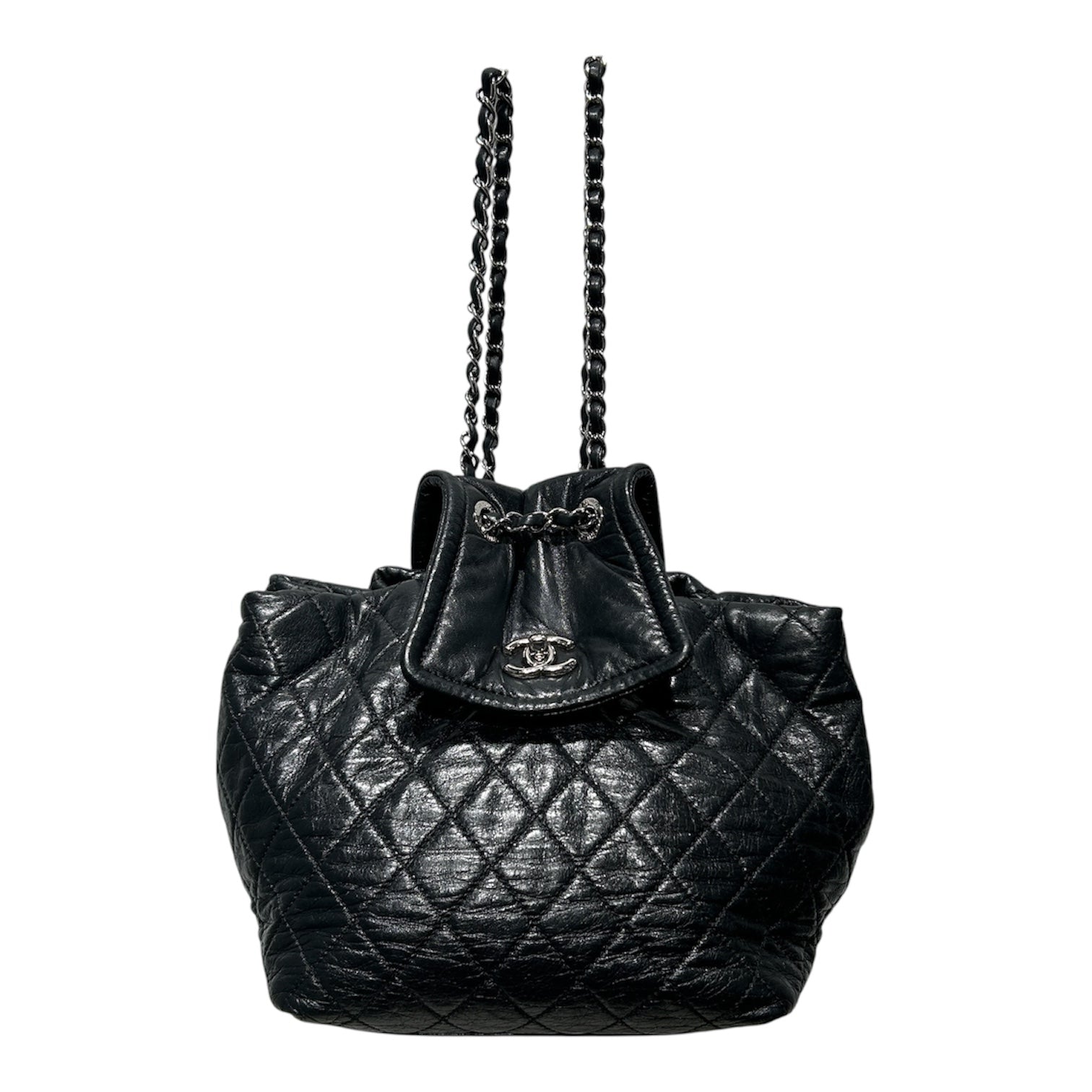CHANEL/Backpack/Leather/BLK/ view 1