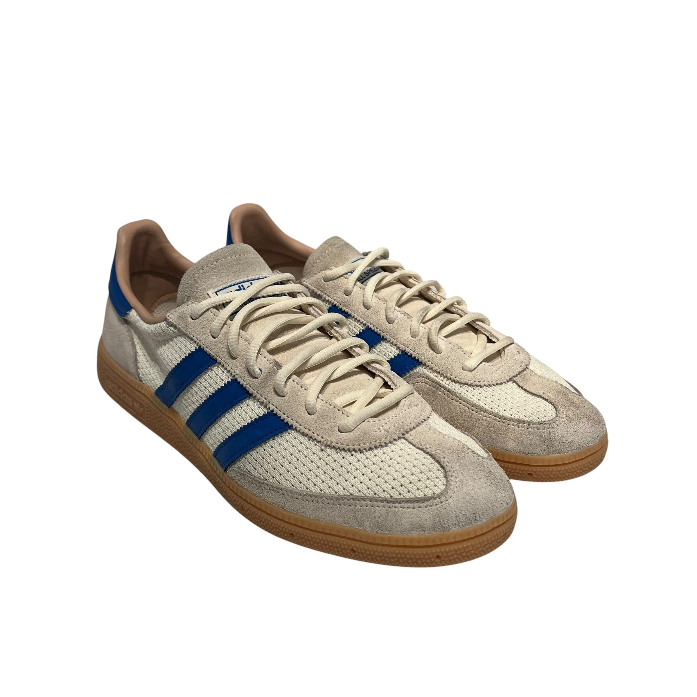 adidas/Low-Sneakers/US 11/Stripe/Suede/BLU/Handball Whie Blue Cream view 1