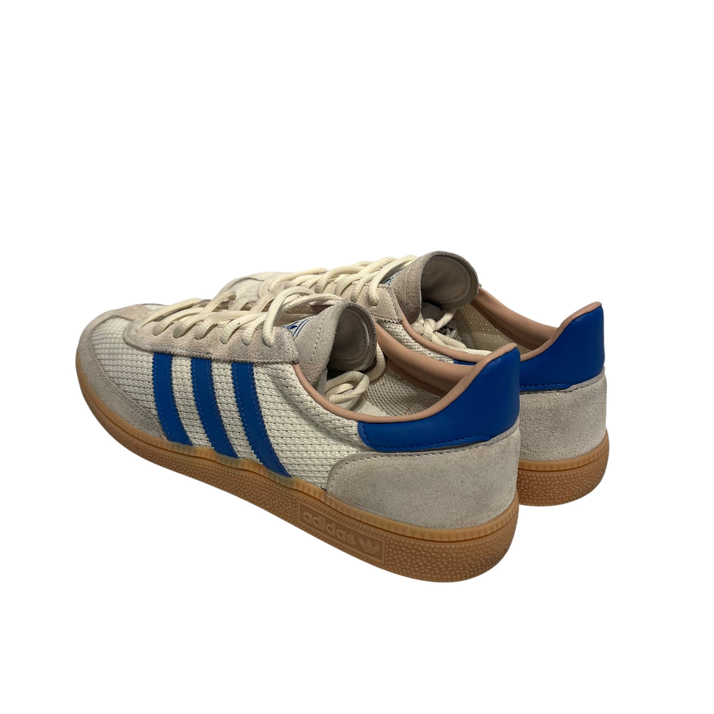 adidas/Low-Sneakers/US 11/Stripe/Suede/BLU/Handball Whie Blue Cream view 2
