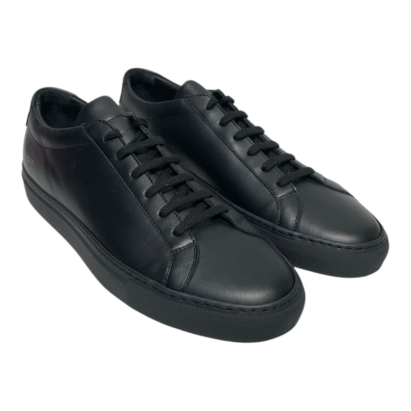 COMMON PROJECTS/Low-Sneakers/US 10.5/Leather/BLK/BLACK LOW TOP SNEAKERS