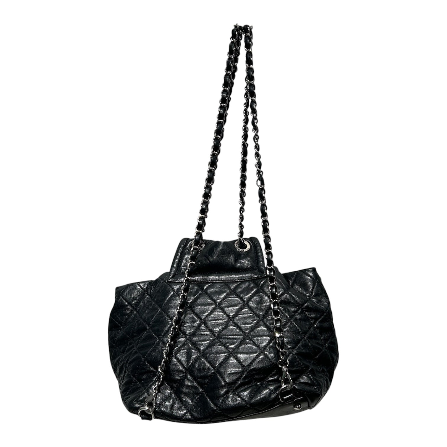 CHANEL/Backpack/Leather/BLK/ view 2