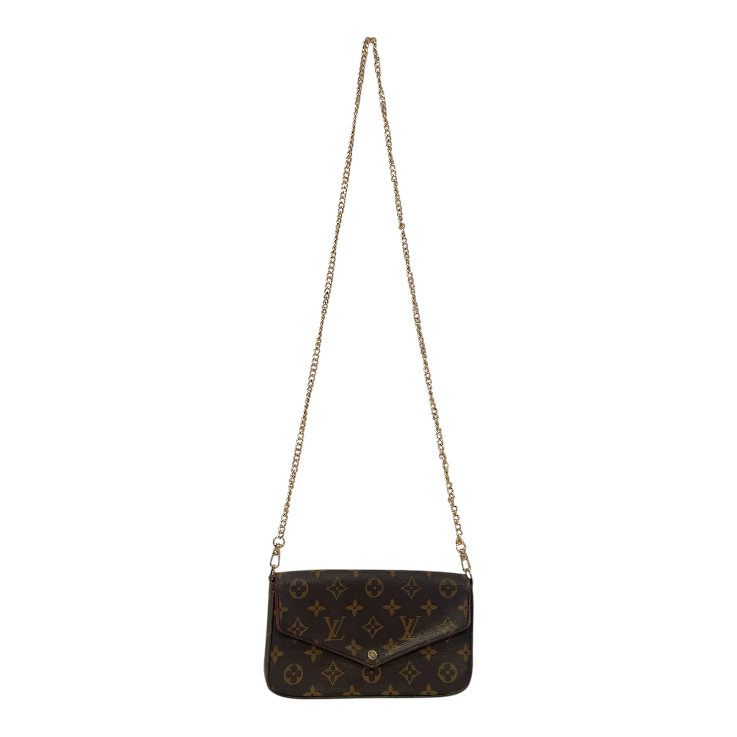 LOUIS VUITTON/Cross Body Bag/Monogram/Leather/BRW/Felicity Pouch view 1