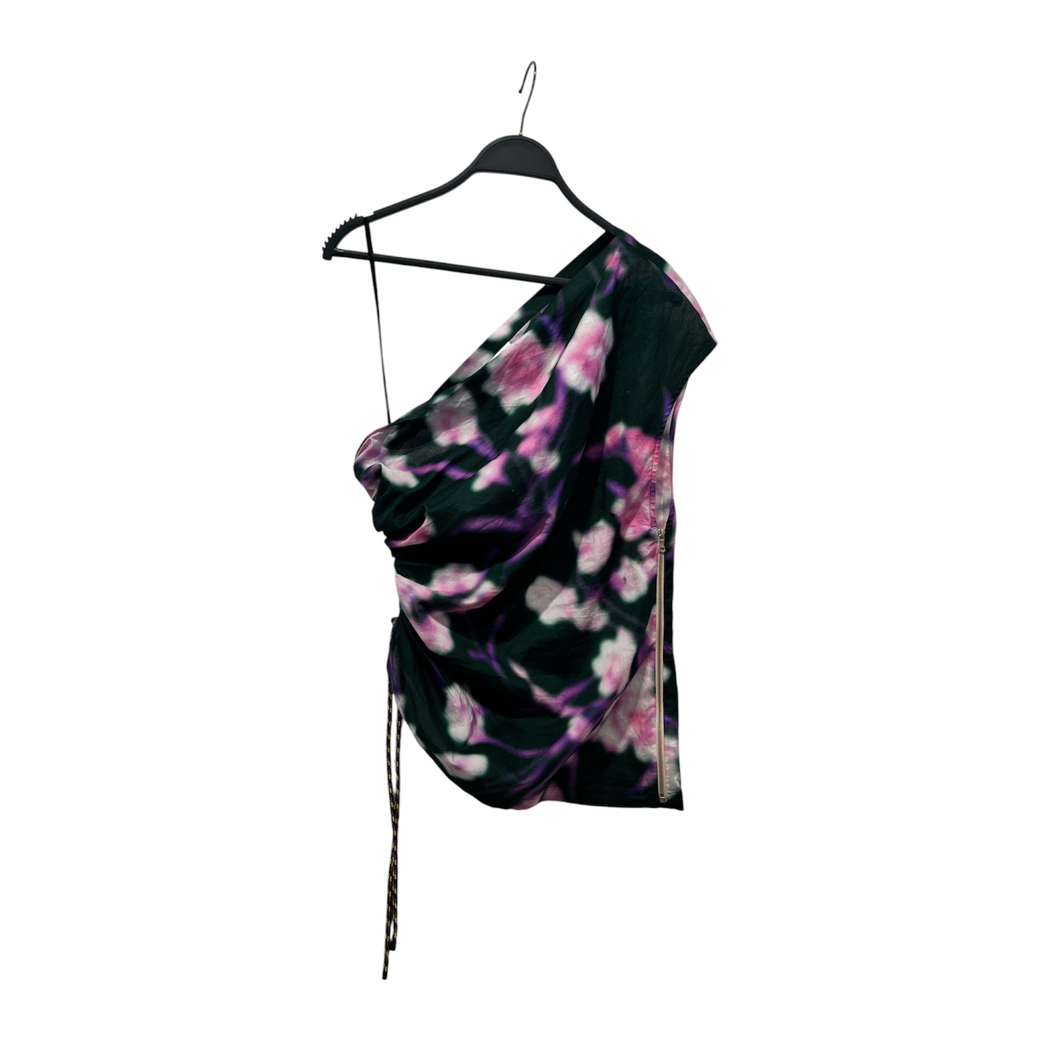DRIES VAN NOTEN/SL Blouse/38/All Over Print/Cotton/GRN/Gather/ view 1