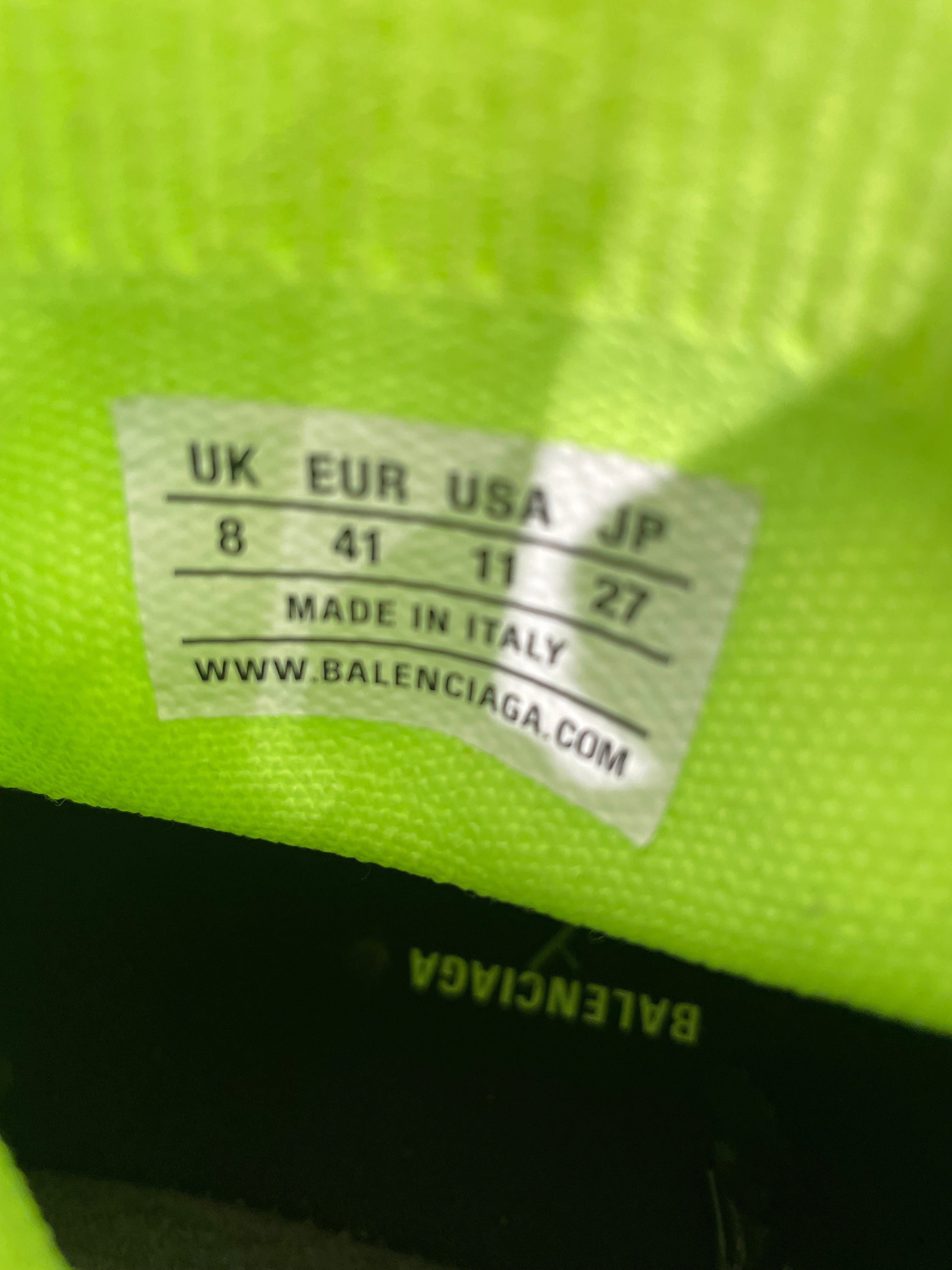 BALENCIAGA/Hi-Sneakers/US 11/Cotton/IVR/Speed Cloth Trainers NEON view 7