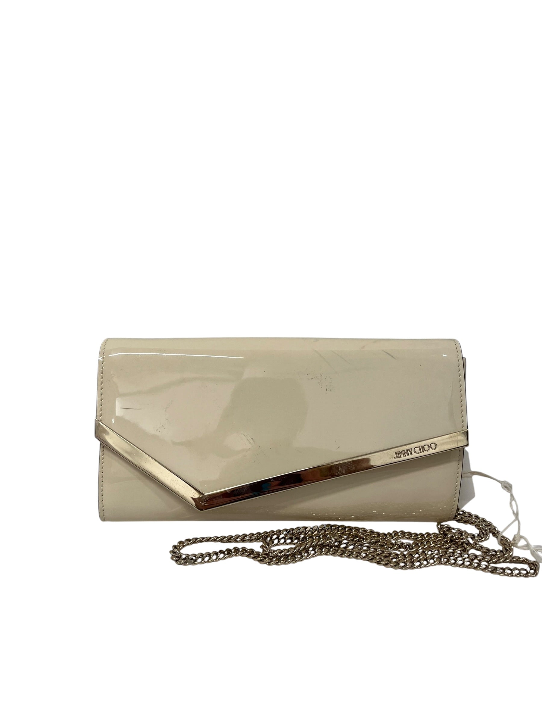 JIMMY CHOO/Clutch Bag/OS/CRM/Patent Leather Emmie view 1