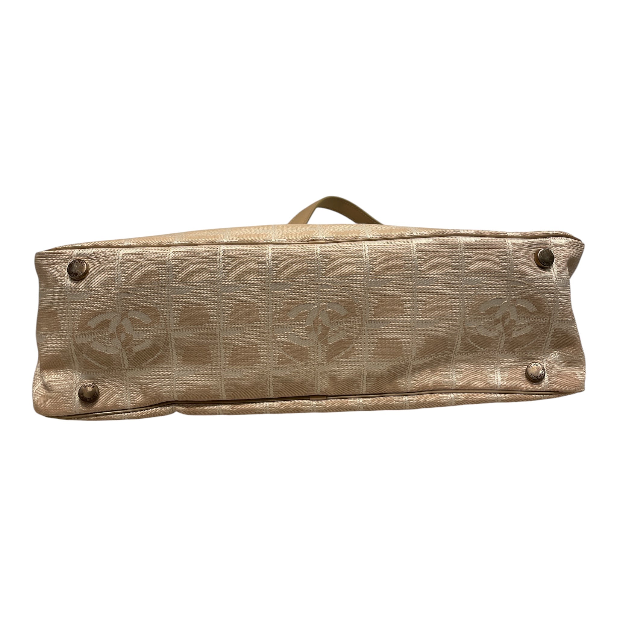 CHANEL/Bag/All Over Print/BEG/NEW TRAVEL LIGNE BOWLER BAG view 3