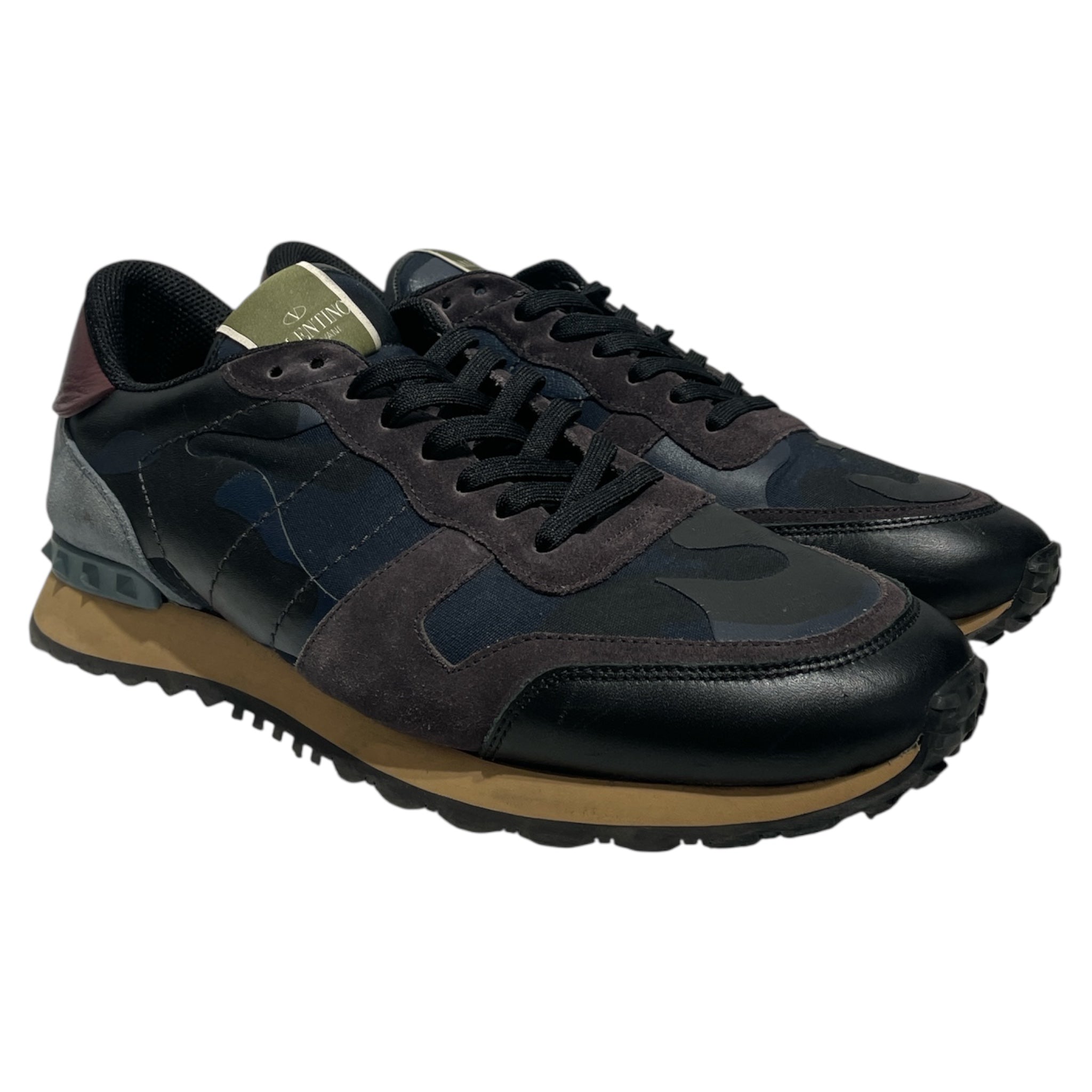 VALENTINO/Low-Sneakers/US 13/Cotton/MLT/camo rockrunner view 1