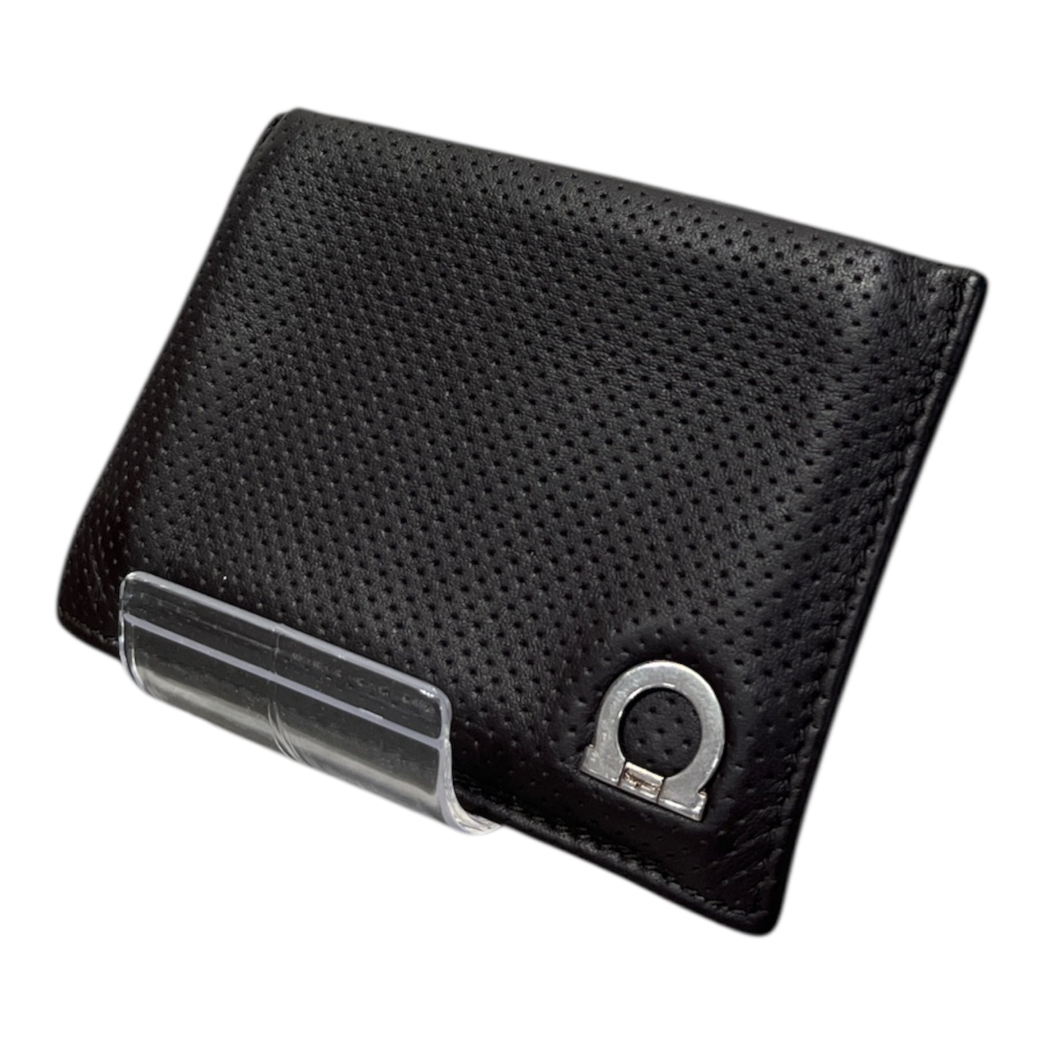 Salvatore Ferragamo/Card Case/Leather/BRW/SILVER HARDWARE view 1