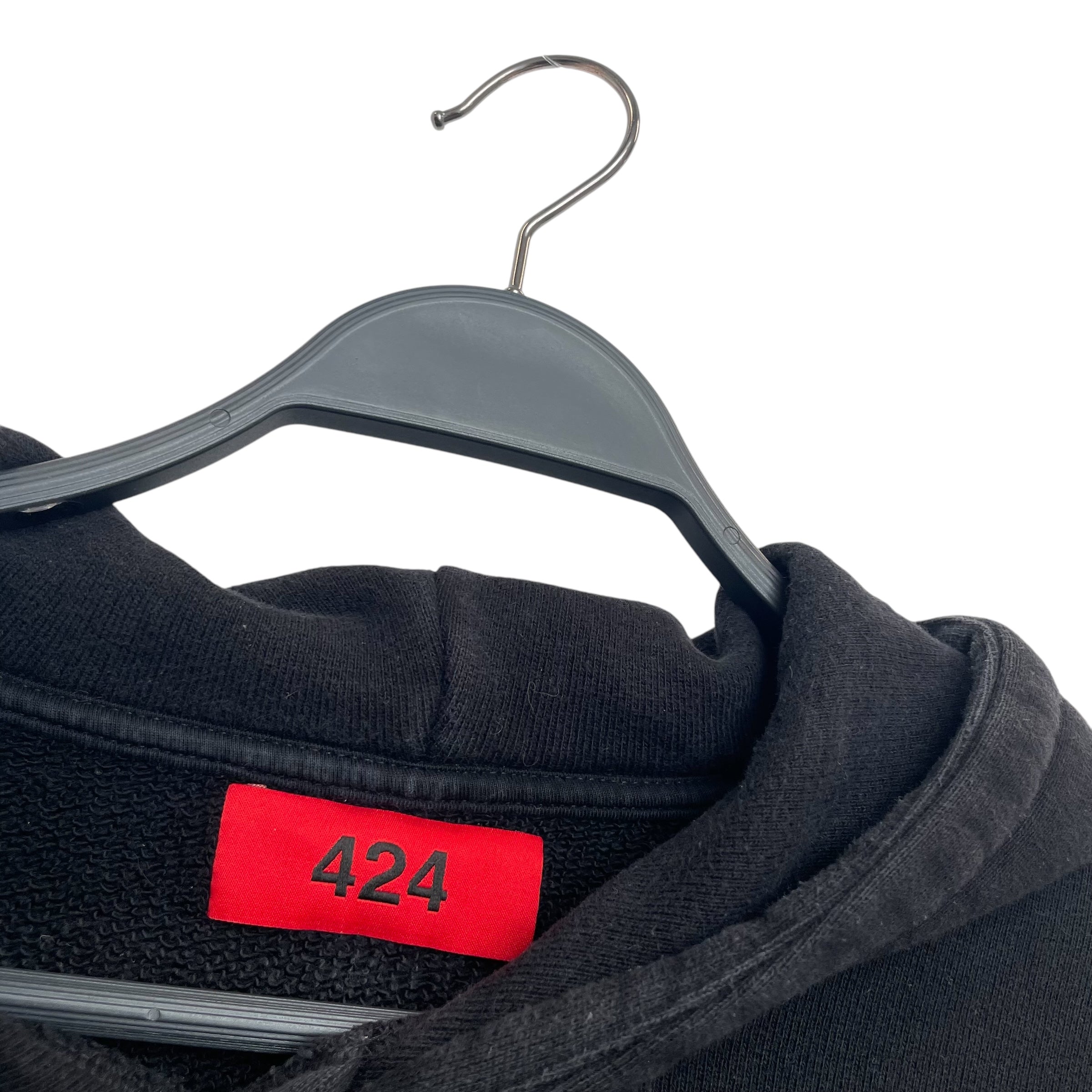 424(FourTwoFour)/Sweater/S/Cotton/BLK/RED NUM LOGO/FADED WAZH view 3