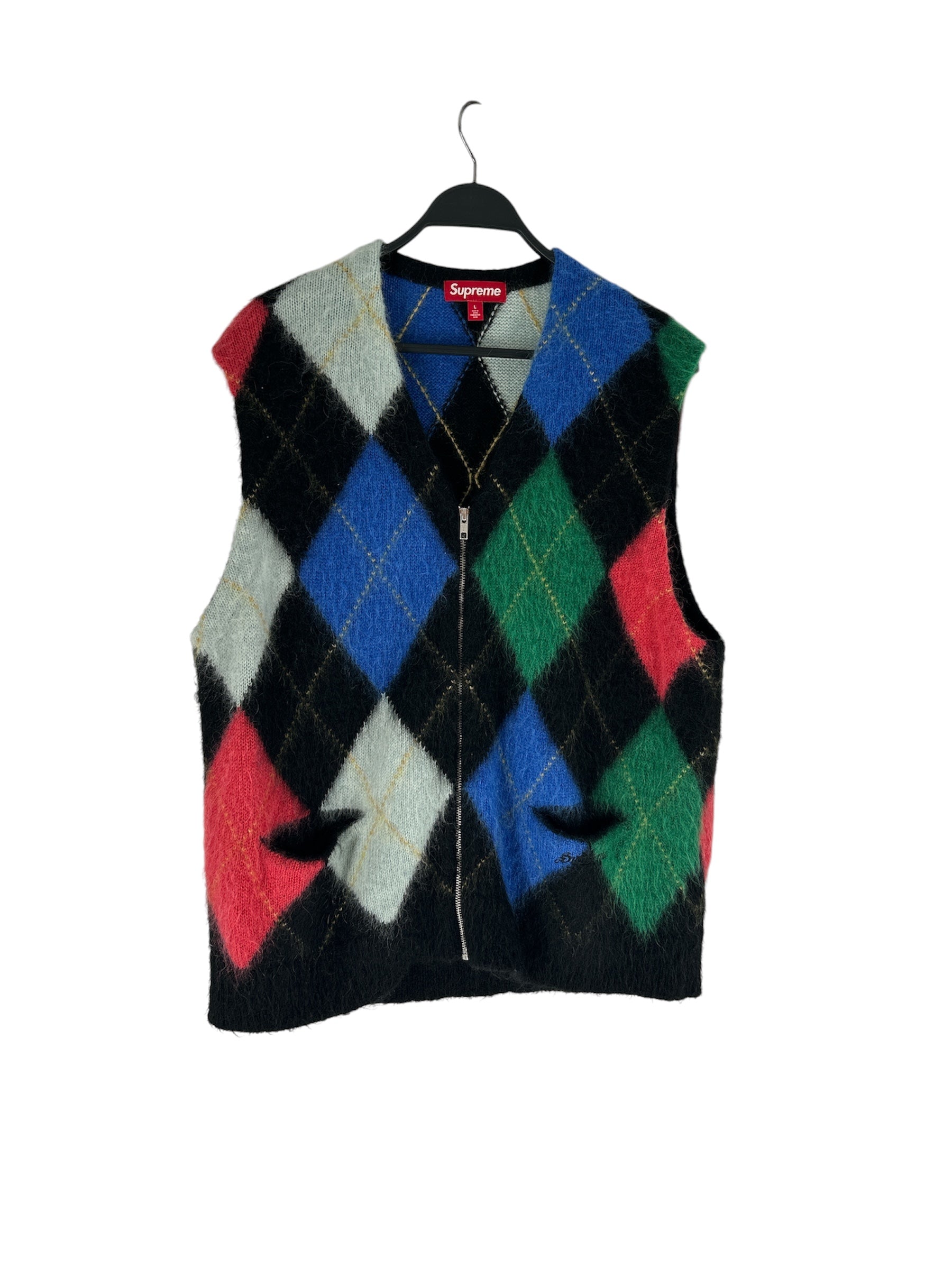 Supreme/Vest/L/Mohair/MLT/ARGYLE MLC VEST view 1