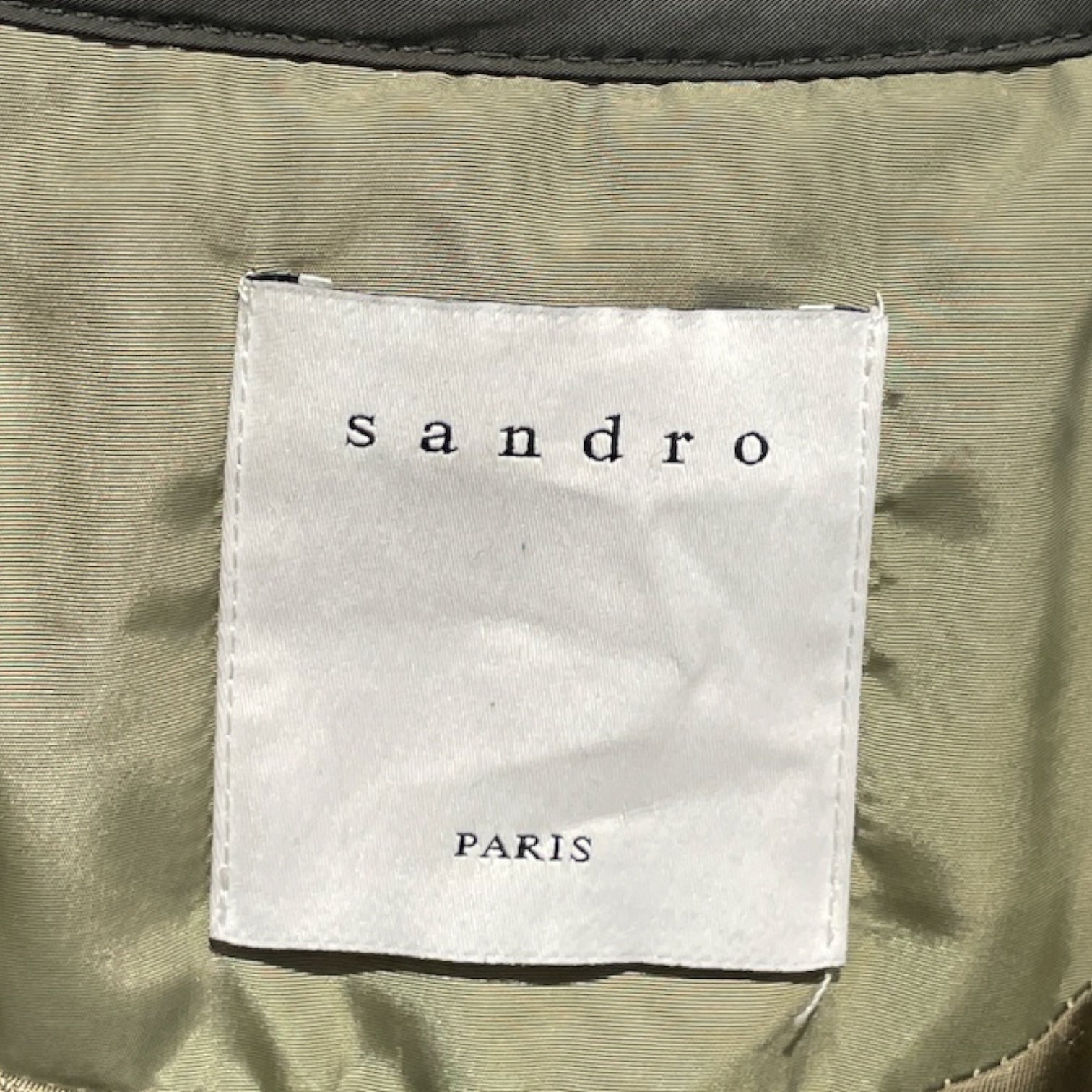 sandro/Quilted Jkt/34/Polyester/GRN/ view 3