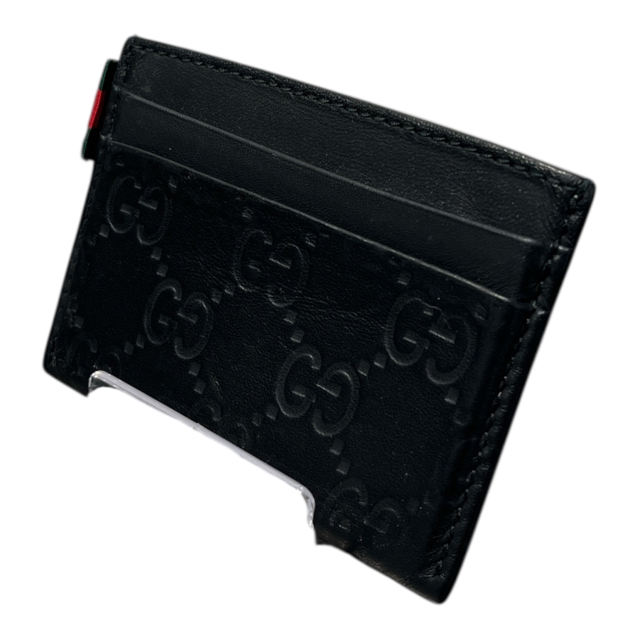 GUCCI/Card Case/Monogram/Leather/BLK/GG EMBLEM LEATHER view 2