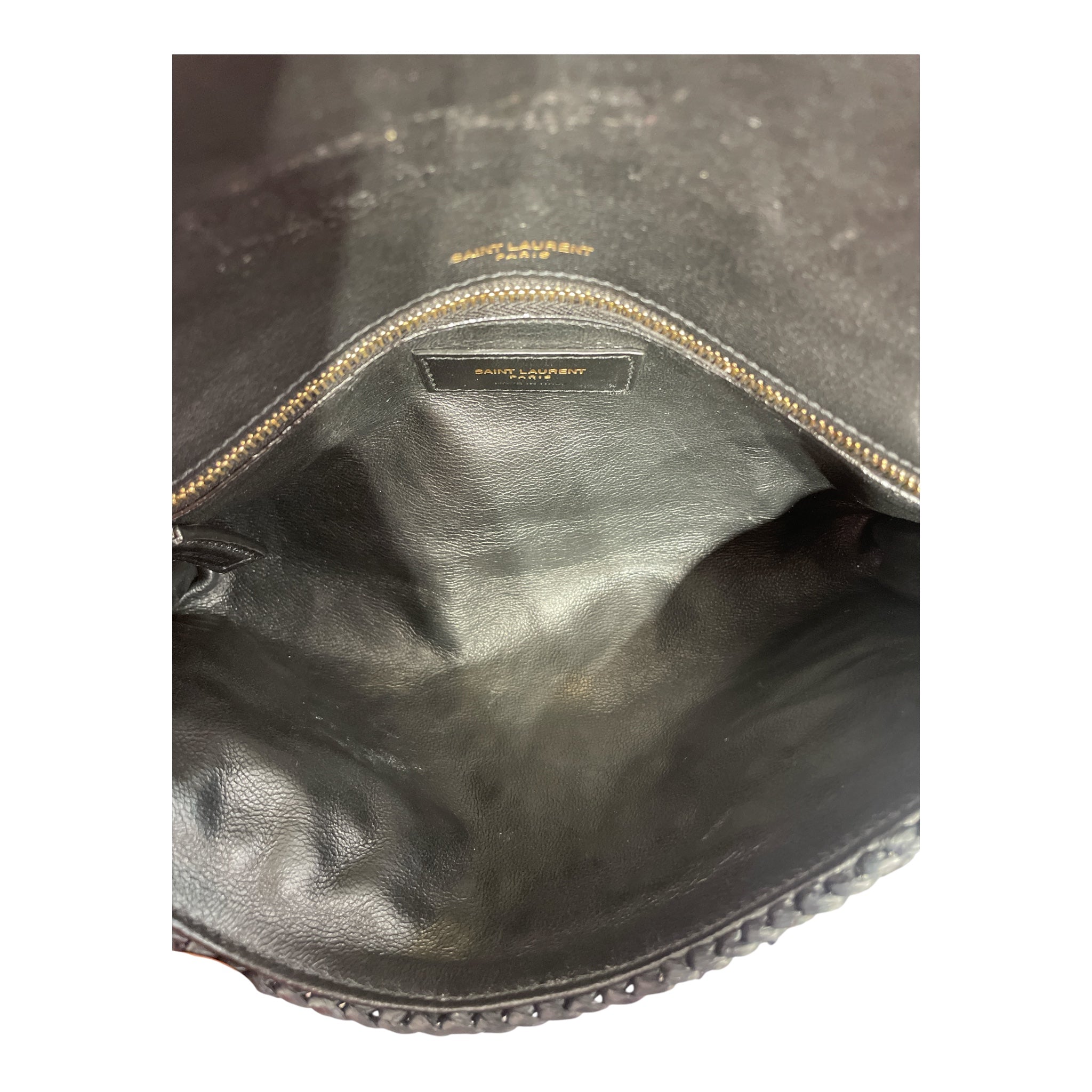 SAINT LAURENT/Cross Body Bag/NVY/KATE 99 TASSLE FLAP RAFFIA view 4