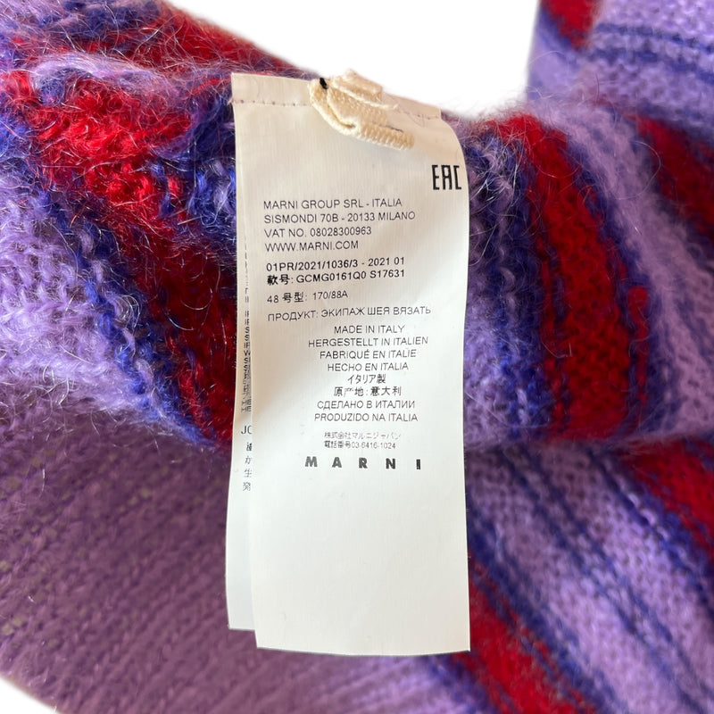MARNI/Sweater/48/Stripe/PPL/FUZZY WUZZY MOHAIR