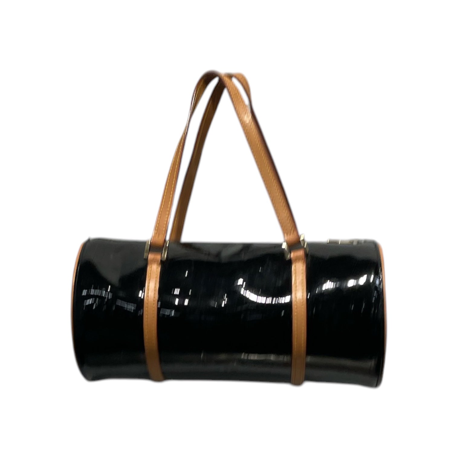 LOUIS VUITTON/Hand Bag/Leather/BLK/Vernis Papillon Bedford Black view 1