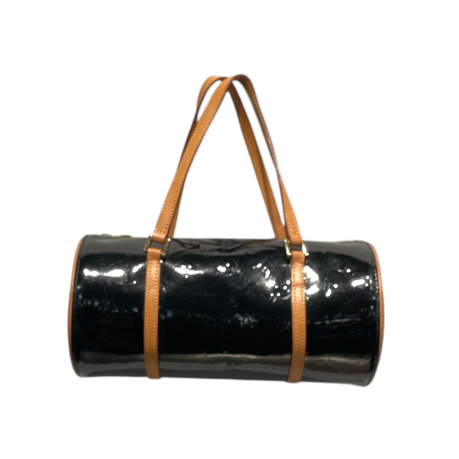 LOUIS VUITTON/Hand Bag/Leather/BLK/Vernis Papillon Bedford Black view 2