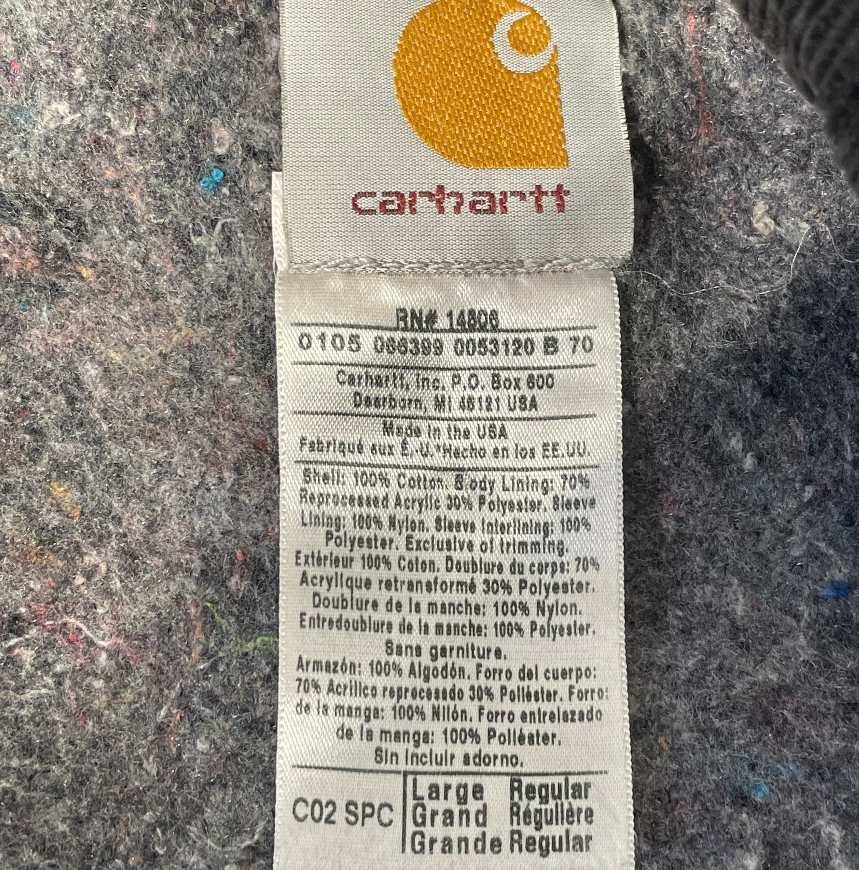 Carhartt/Jacket/L/Cotton/GRN/pocket front view 4