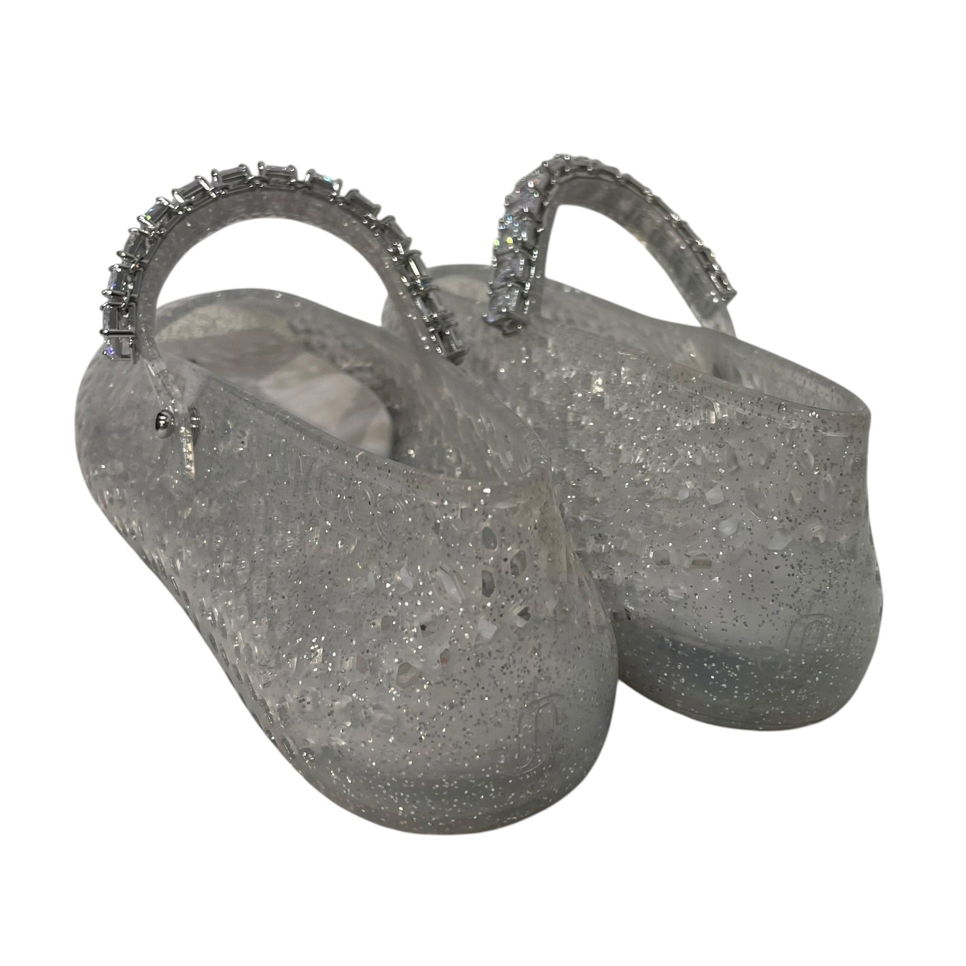 JIMMY CHOO/Flat Shoes/EU 39/SLV/the jelly pvc mary jane flats view 2