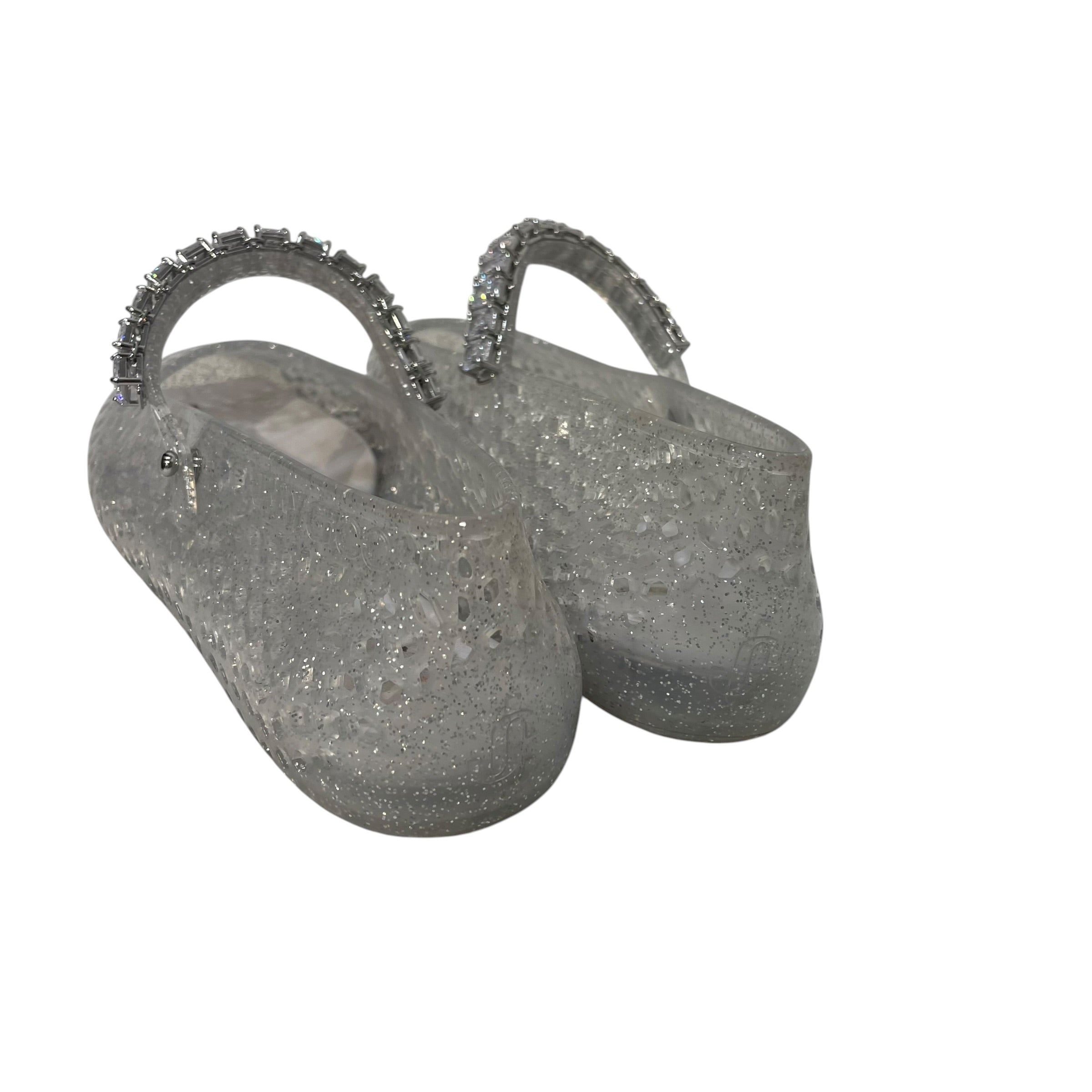 JIMMY CHOO/Flat Shoes/EU 39/SLV/the jelly pvc mary jane flats view 2
