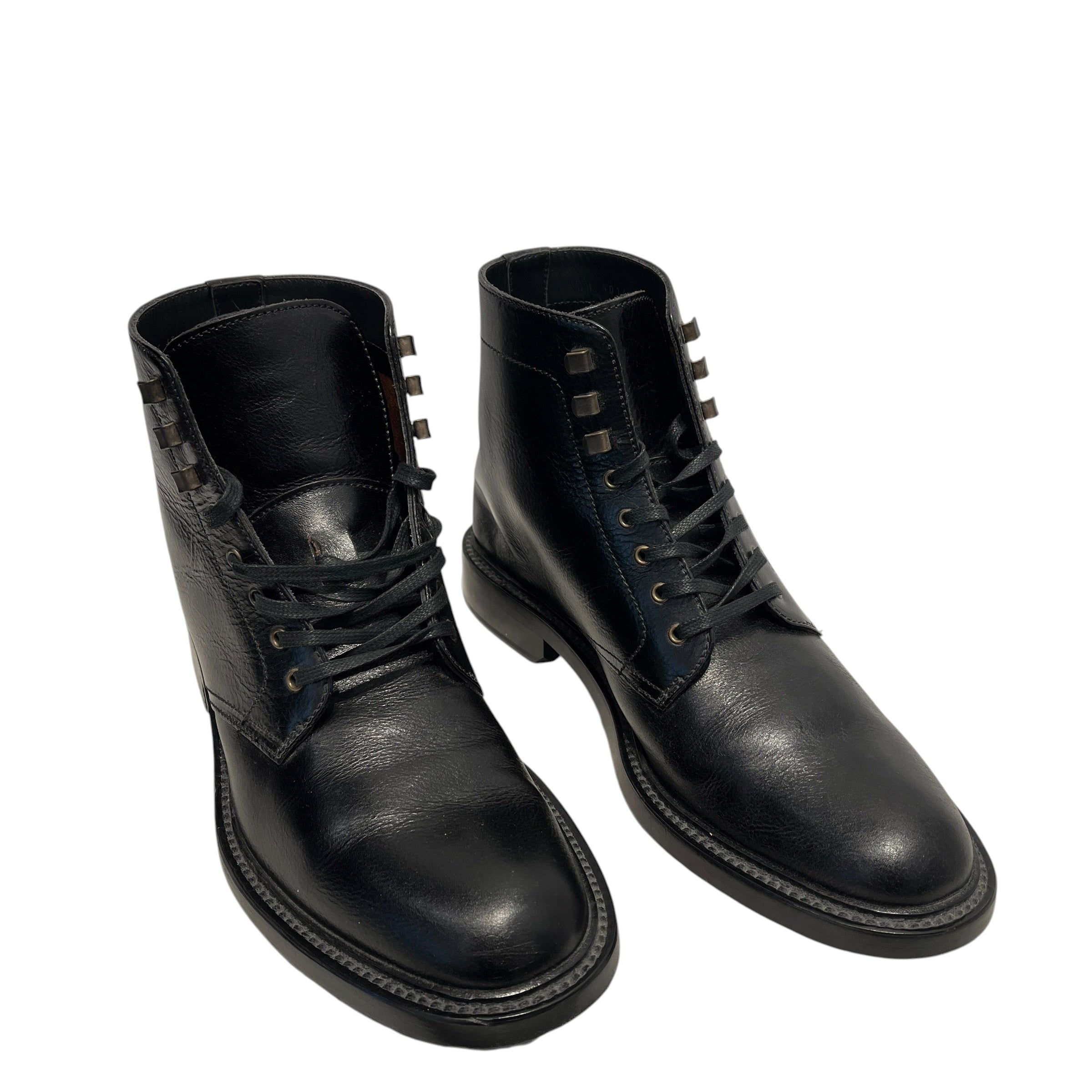 SAINT LAURENT/Boots/US 10/Leather/BLK/Black Army Leather Boots view 1
