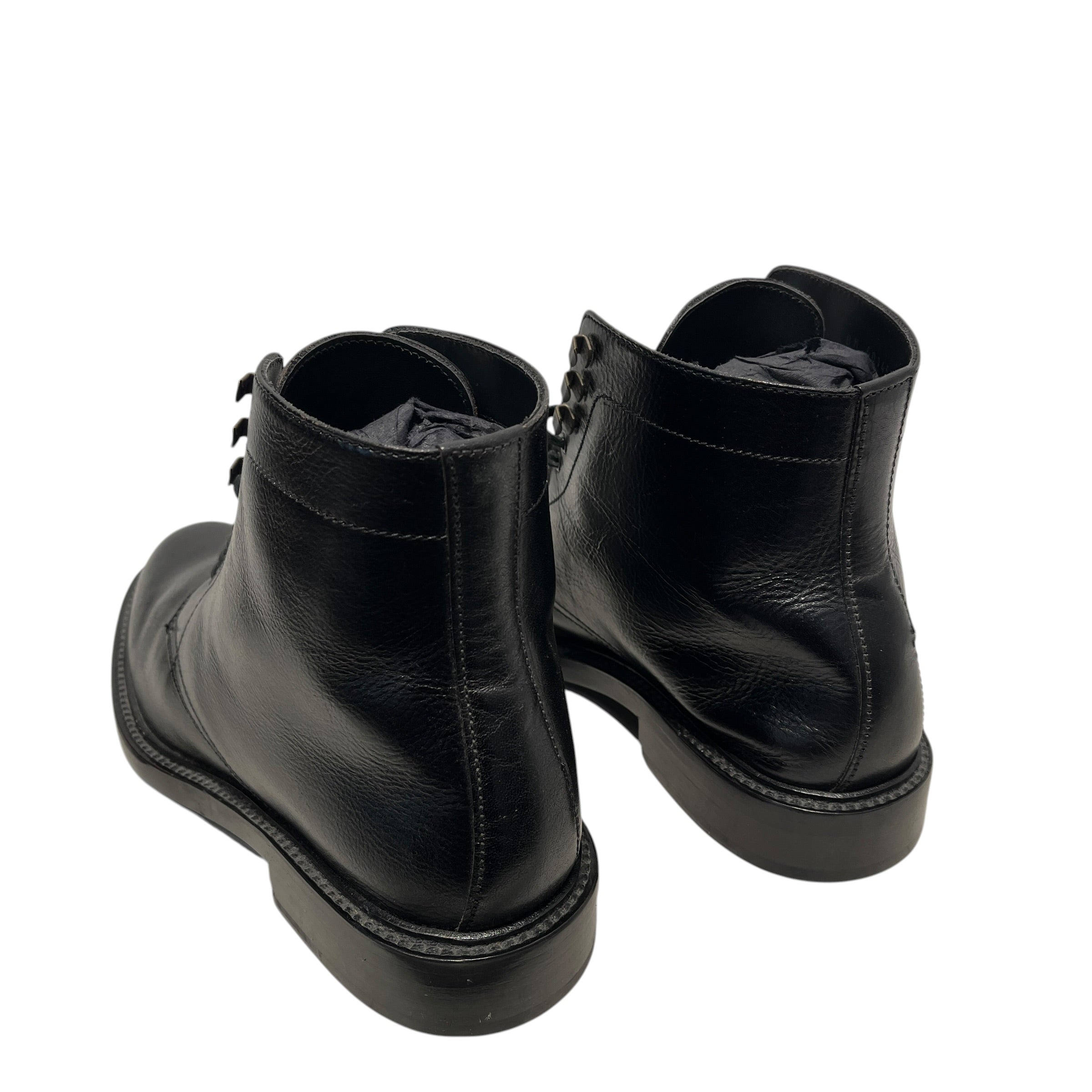 SAINT LAURENT/Boots/US 10/Leather/BLK/Black Army Leather Boots view 2