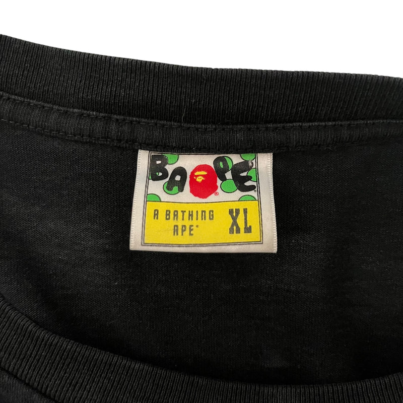 A BATHING APE/T-Shirt/XL/Cotton/BLK/Graphic/Galactic Milo Print