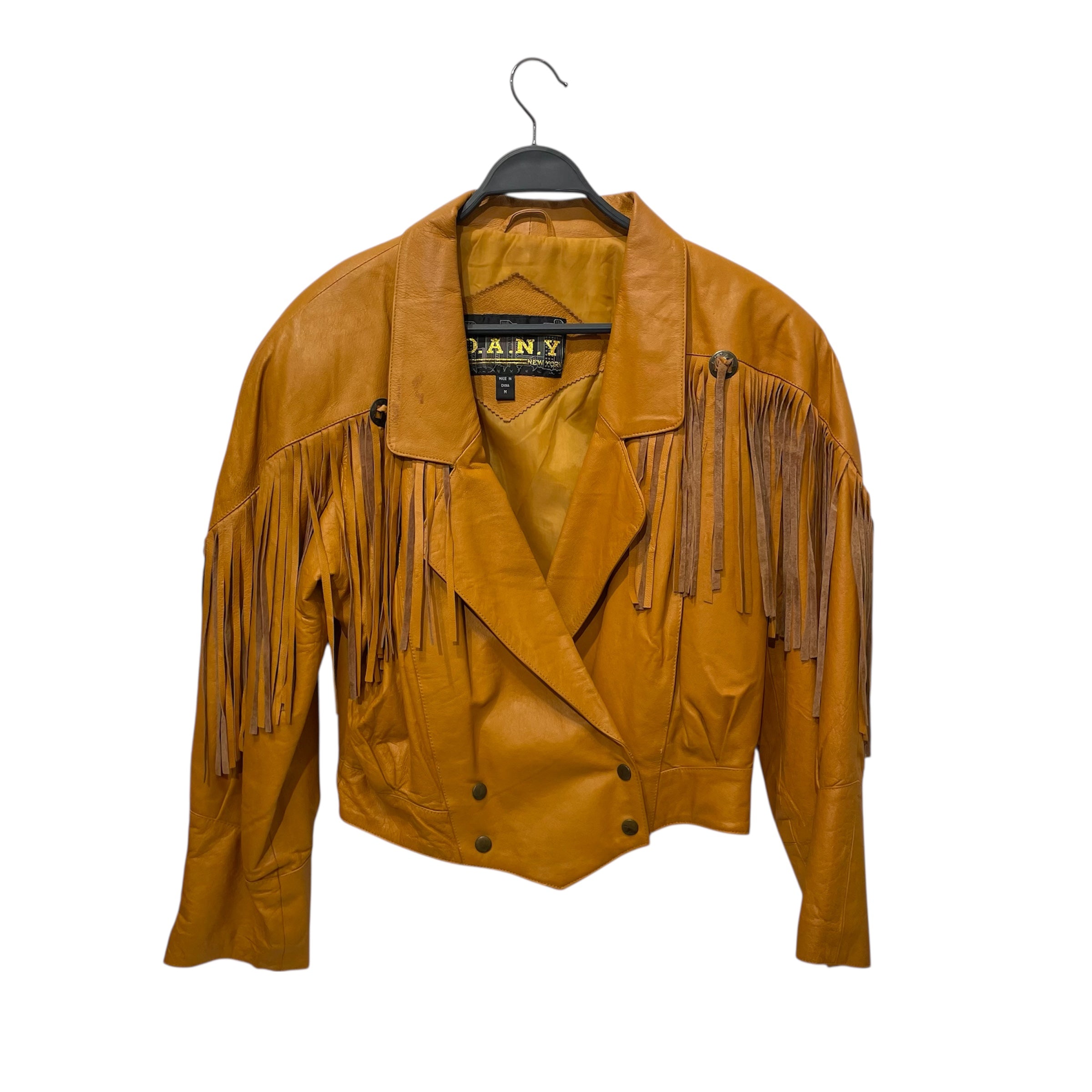 Vintage/Leather Jkt/M/Leather/YEL/ view 1