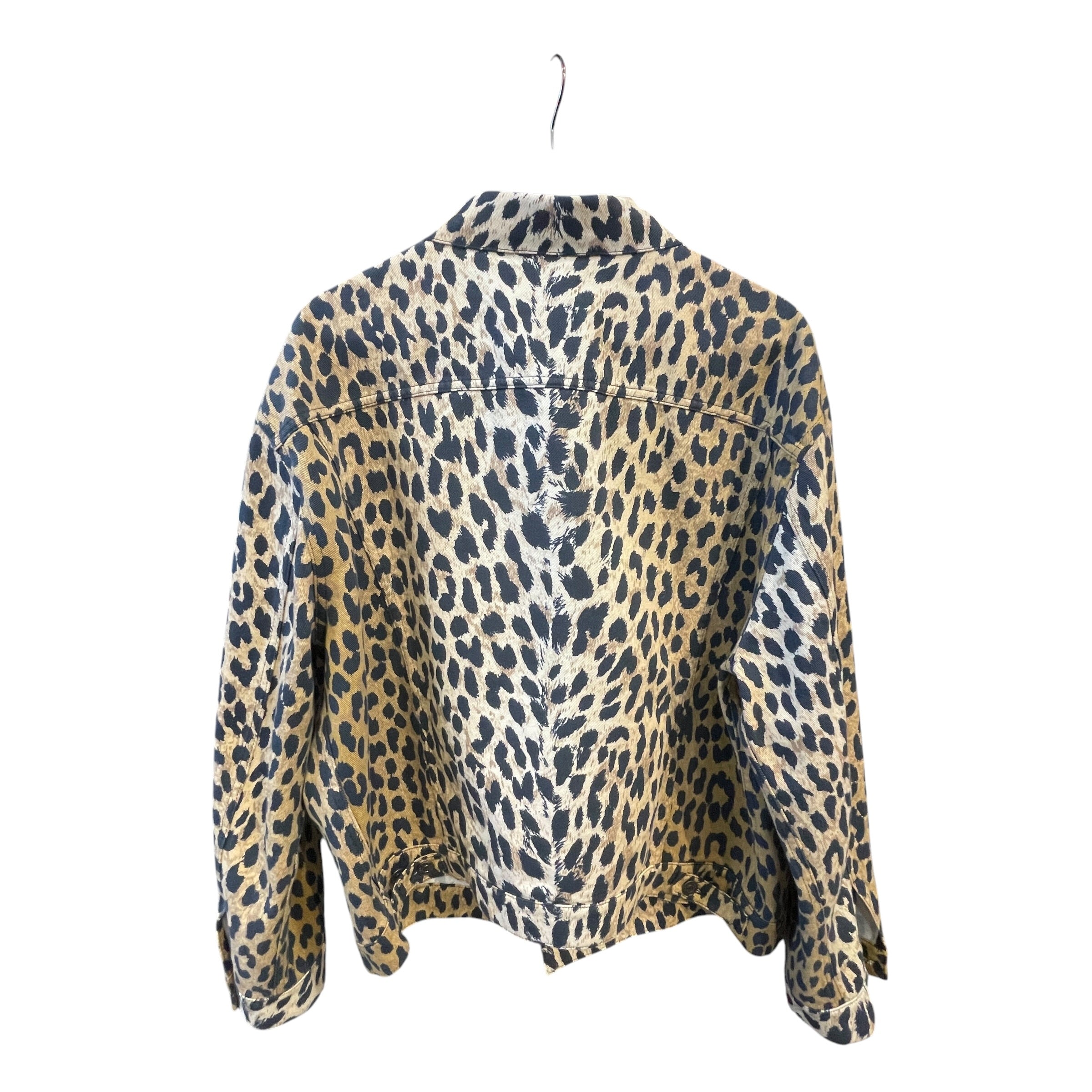 BALENCIAGA/Denim Jkt/42/Cotton/YEL/Animal Pattern/Leopard Print view 2