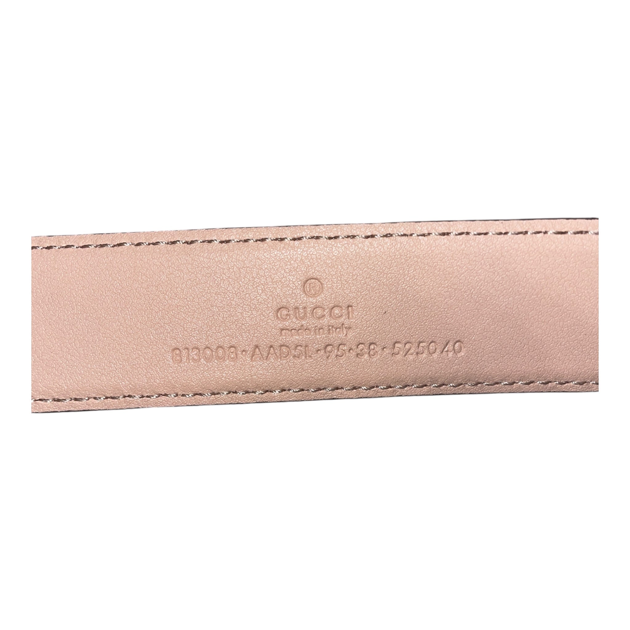 GUCCI/Belt/Monogram/Leather/PNK/L's/38 INTERLOCKING G view 3