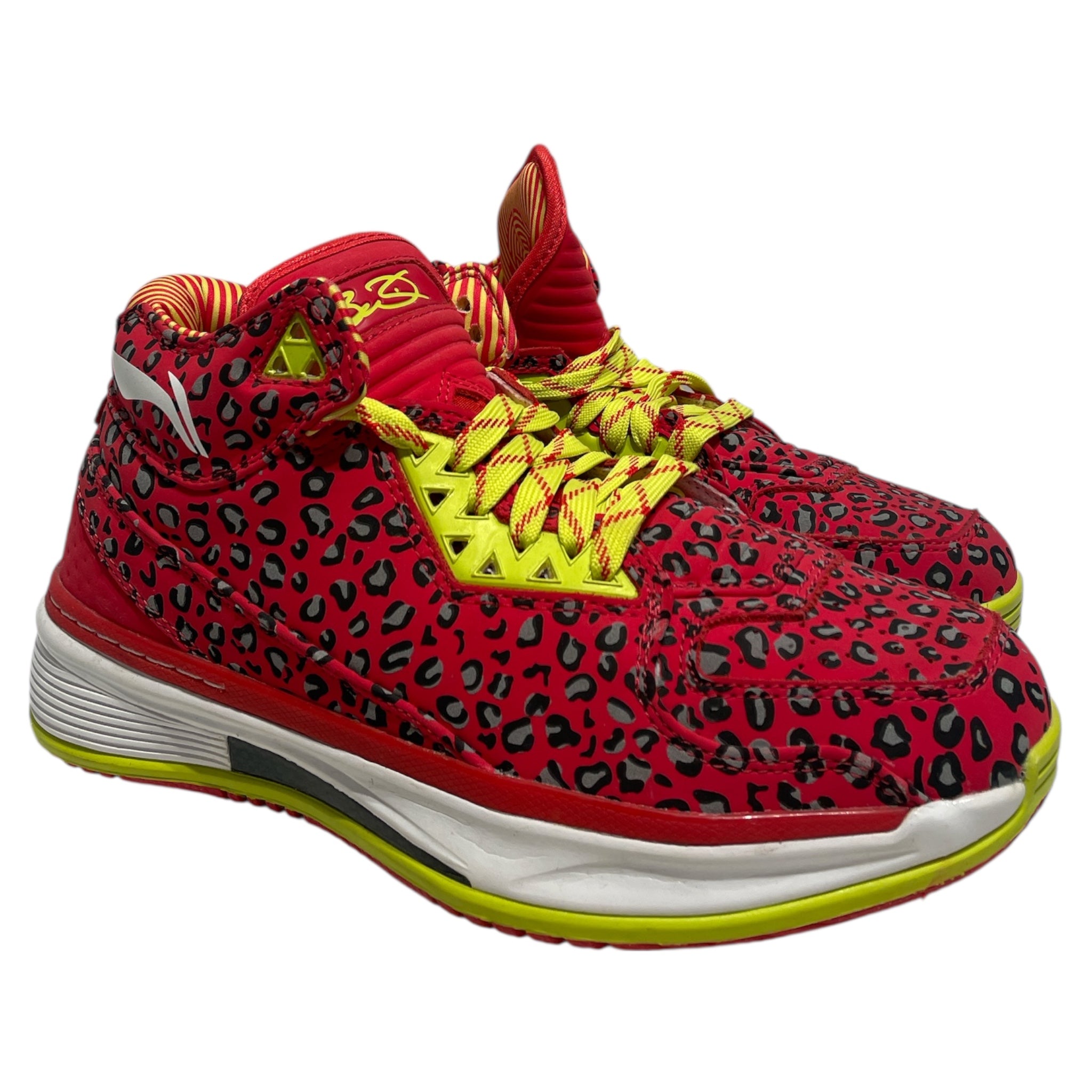LI-NING/Hi-Sneakers/US 8.5/Leopard/RED/ view 1