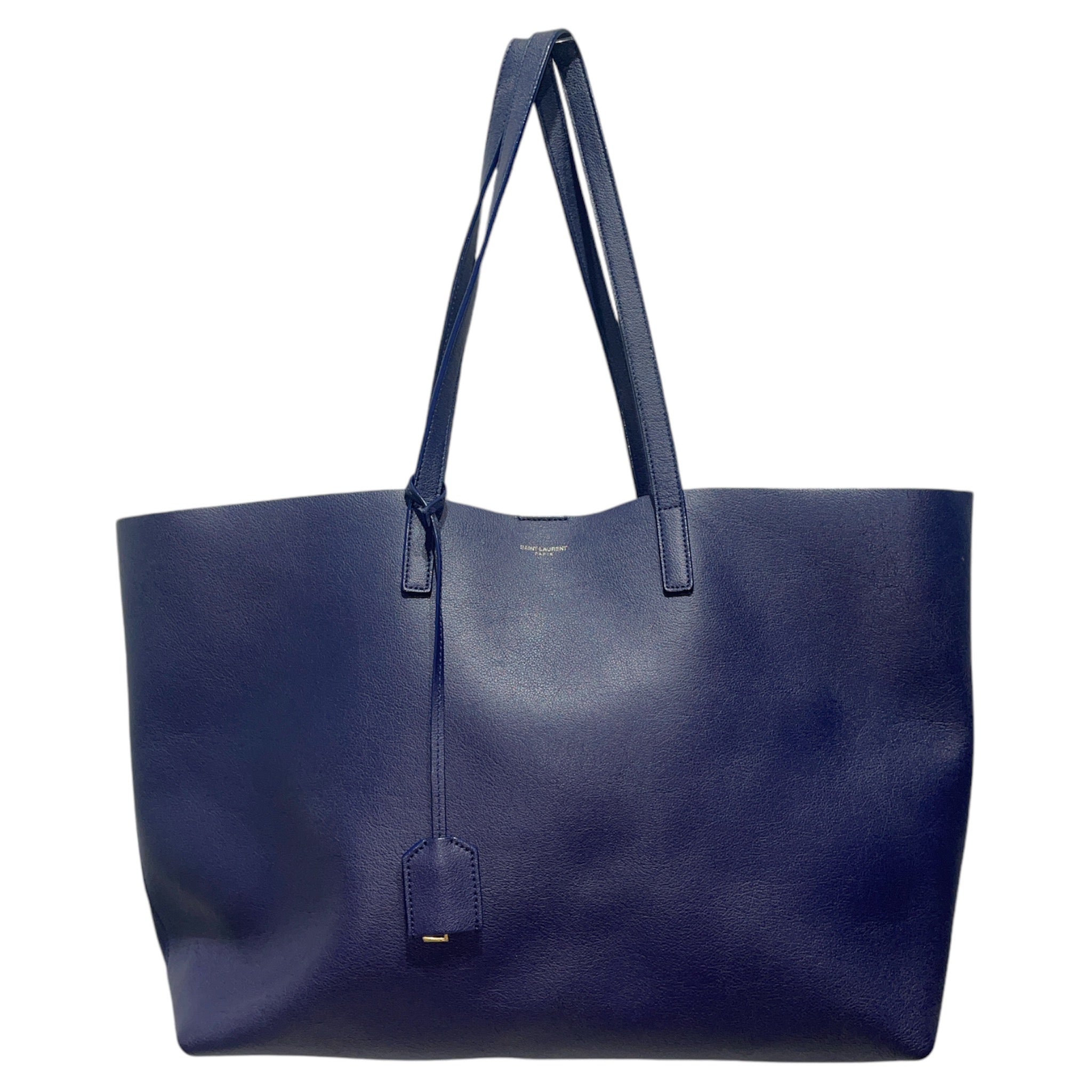YVES SAINT LAURENT/Tote Bag/OS/Leather/NVY/ view 1