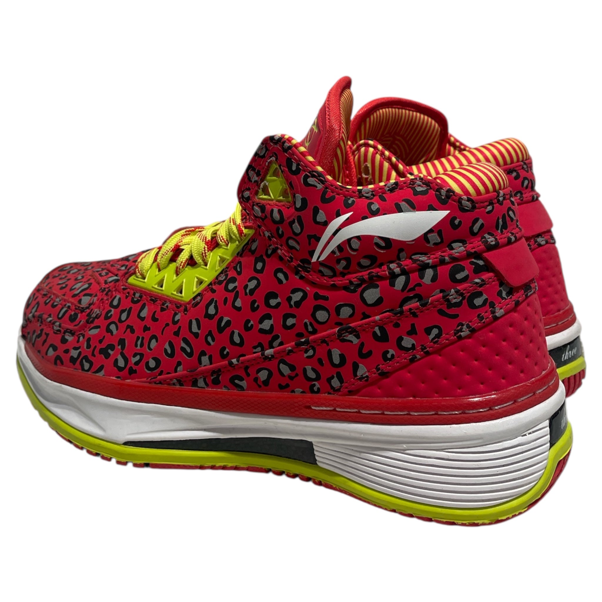 LI-NING/Hi-Sneakers/US 8.5/Leopard/RED/ view 2
