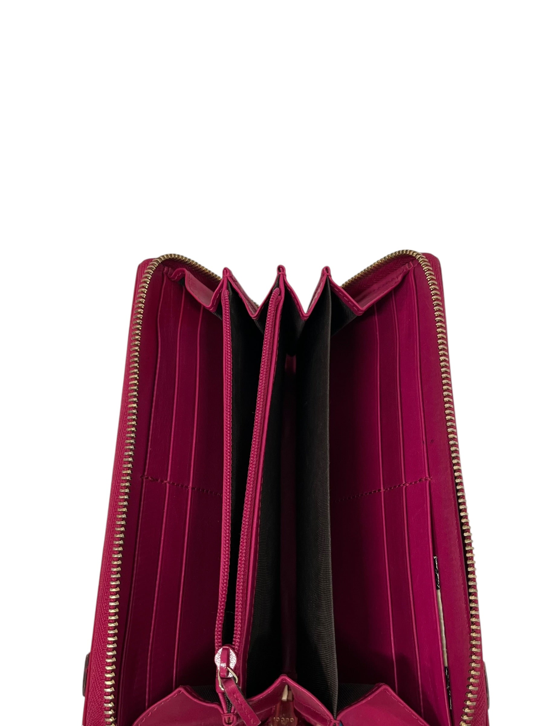 GUCCI/Long Wallet/Leather/PNK/HOT PINK PATENT LEATHER view 2