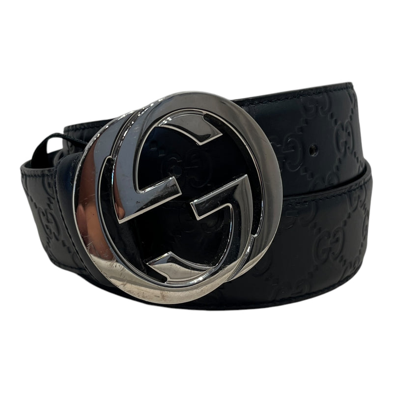 GUCCI/Belt/Leather/BLK/