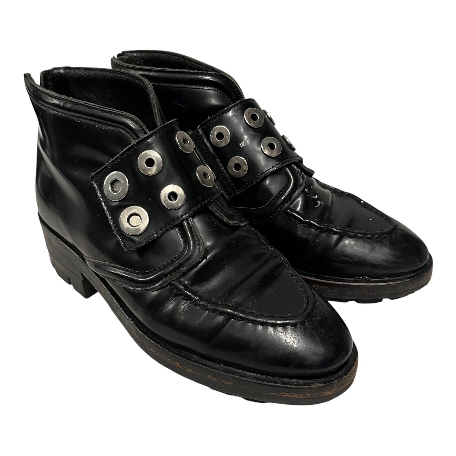 sandro/Shoes/EU 36/Leather/BLK/strap lug view 1