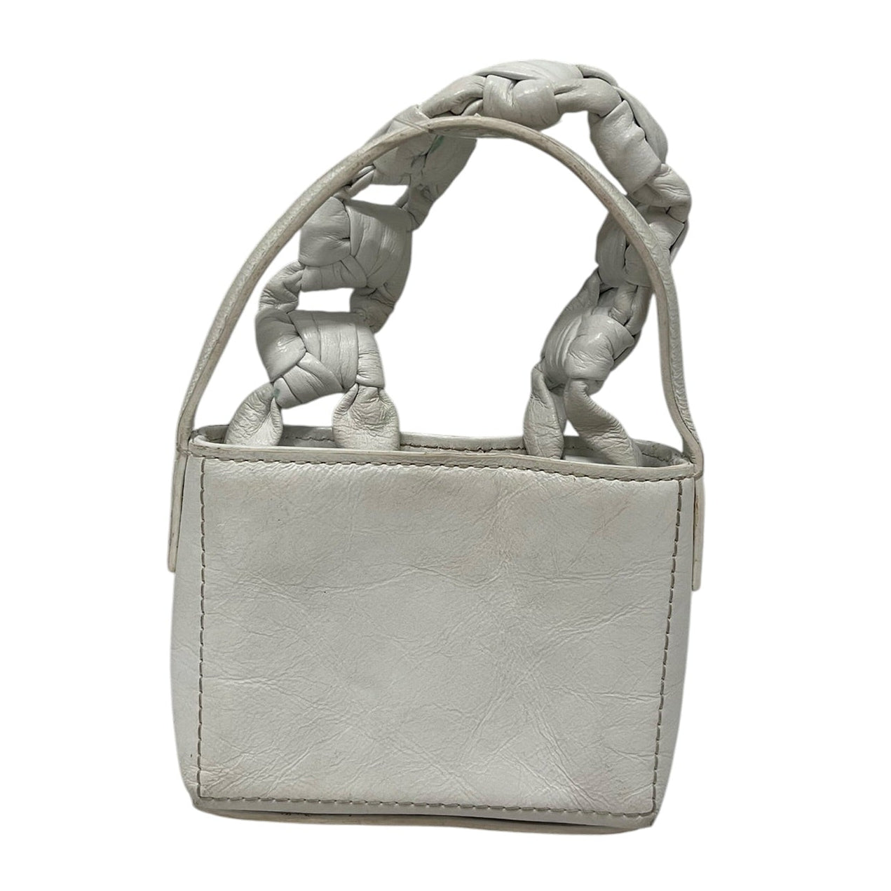 JACQUEMUS/Pouch/Leather/WHT/TWISTED HANDLE SAC NOEUD view 2