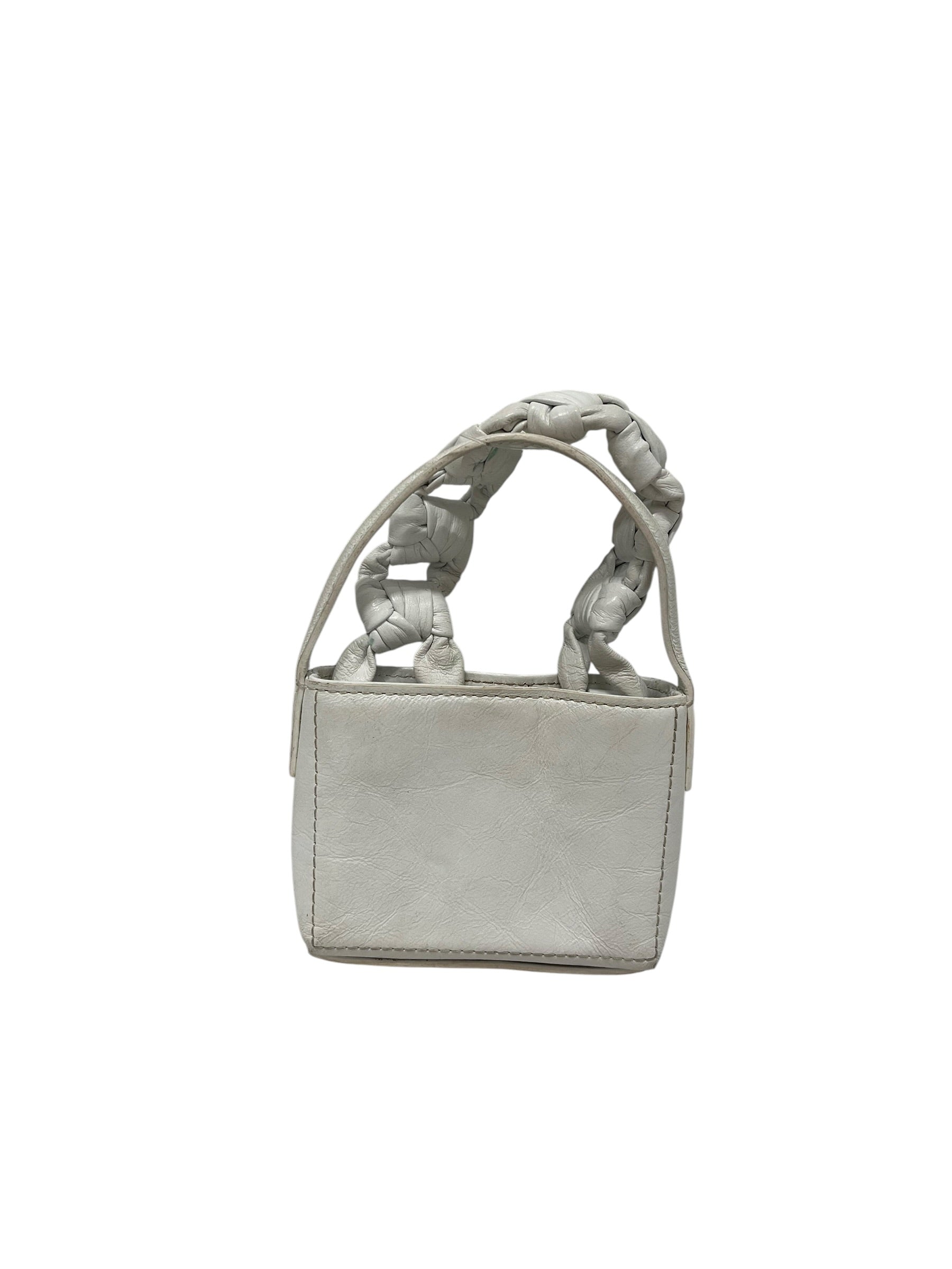 JACQUEMUS/Pouch/Leather/WHT/TWISTED HANDLE SAC NOEUD view 2