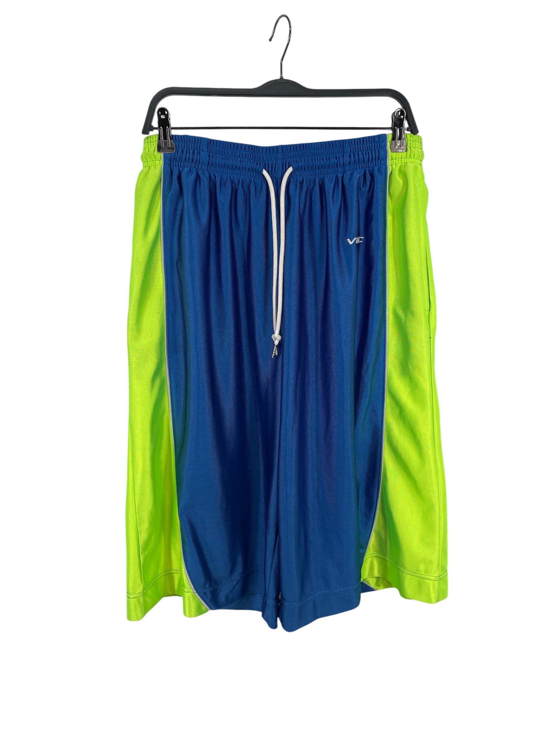 VBC/Shorts/S/BLU/Stripe/SUPER BAGGY BASKETBALL GRN STR view 1