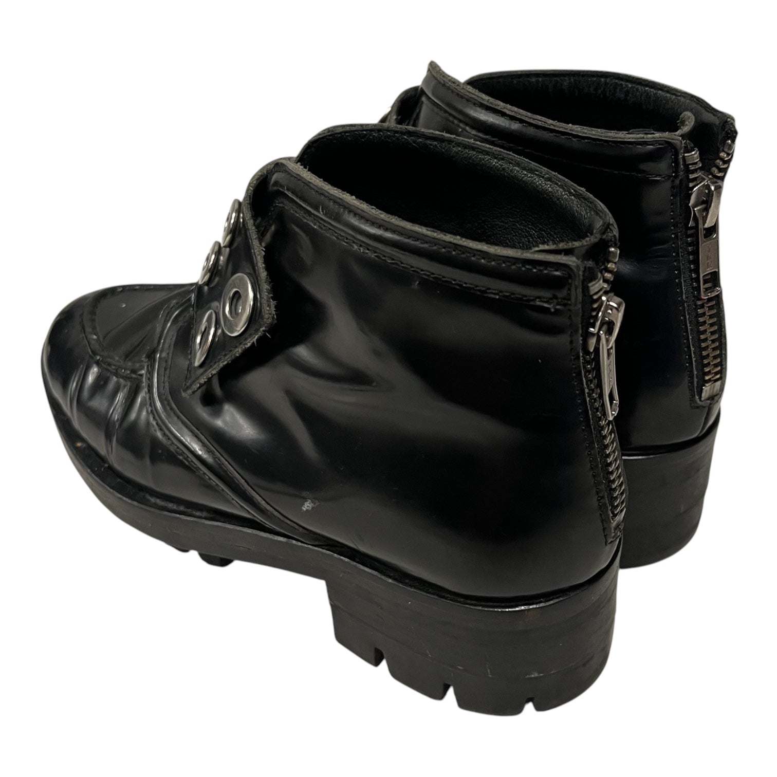 sandro/Shoes/EU 36/Leather/BLK/strap lug view 2