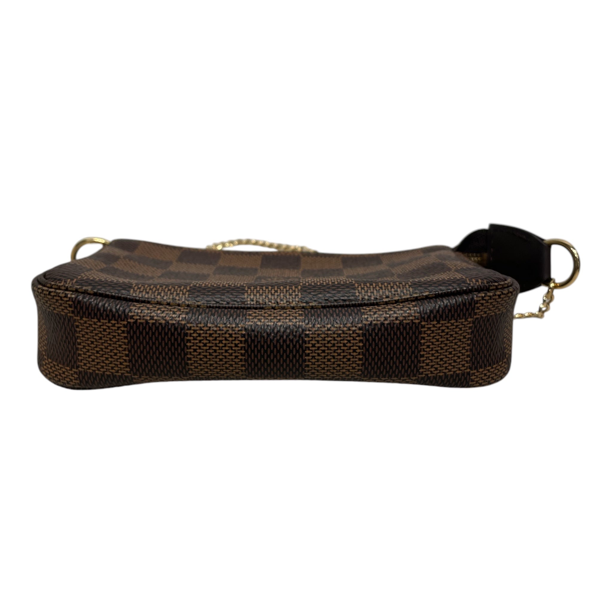 LOUIS VUITTON/Pouch/Leather/BRW/MINI POCHETTE/DAMIER EBENE view 2