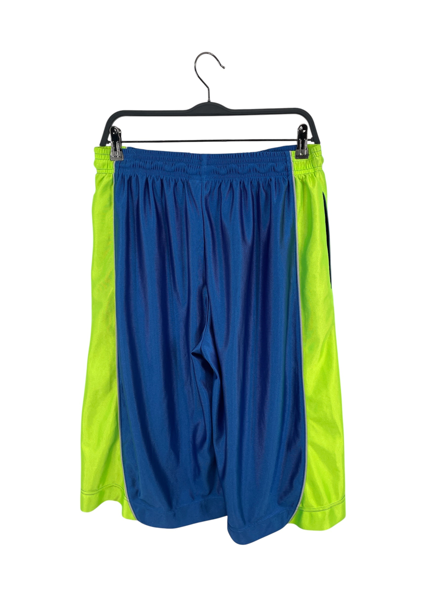 VBC/Shorts/S/BLU/Stripe/SUPER BAGGY BASKETBALL GRN STR view 2