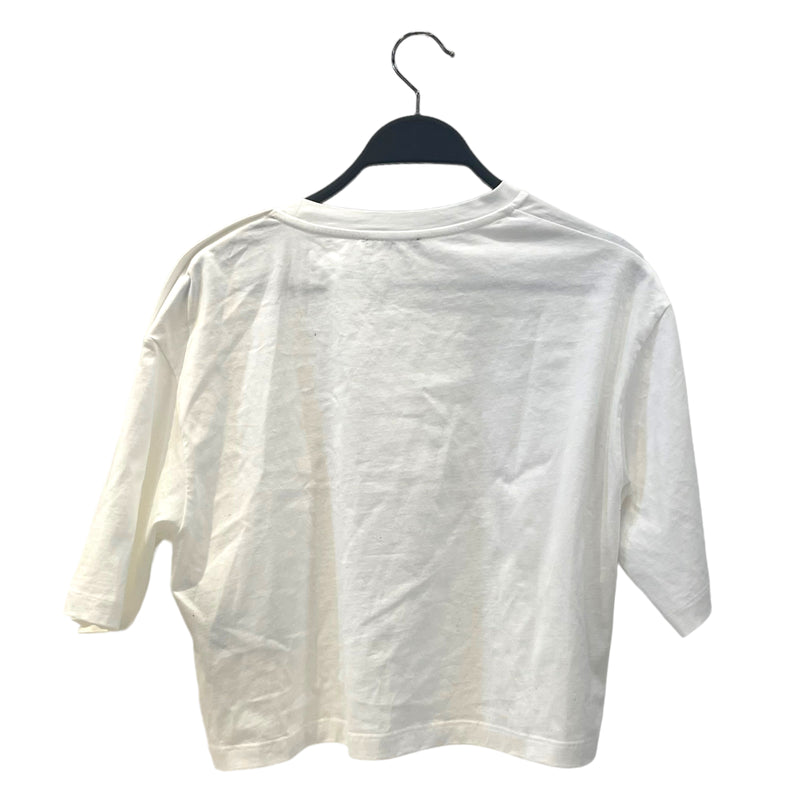 BALMAIN/T-Shirt/XS/Graphic/Cotton/WHT/