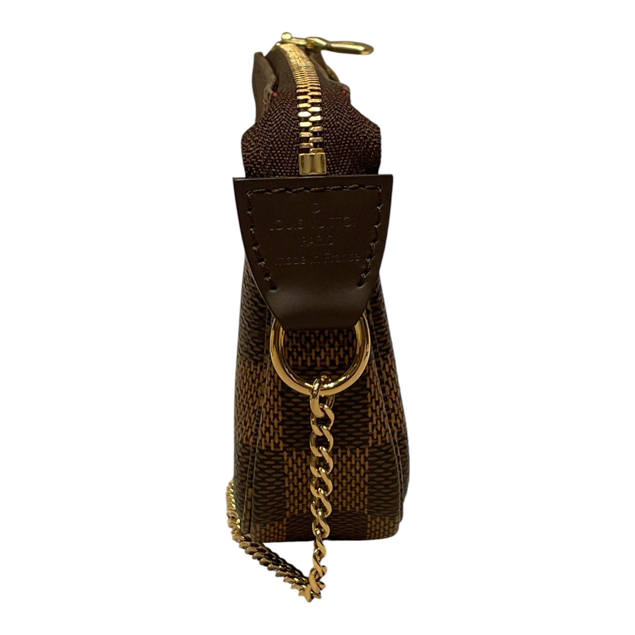 LOUIS VUITTON/Pouch/Leather/BRW/MINI POCHETTE/DAMIER EBENE view 3
