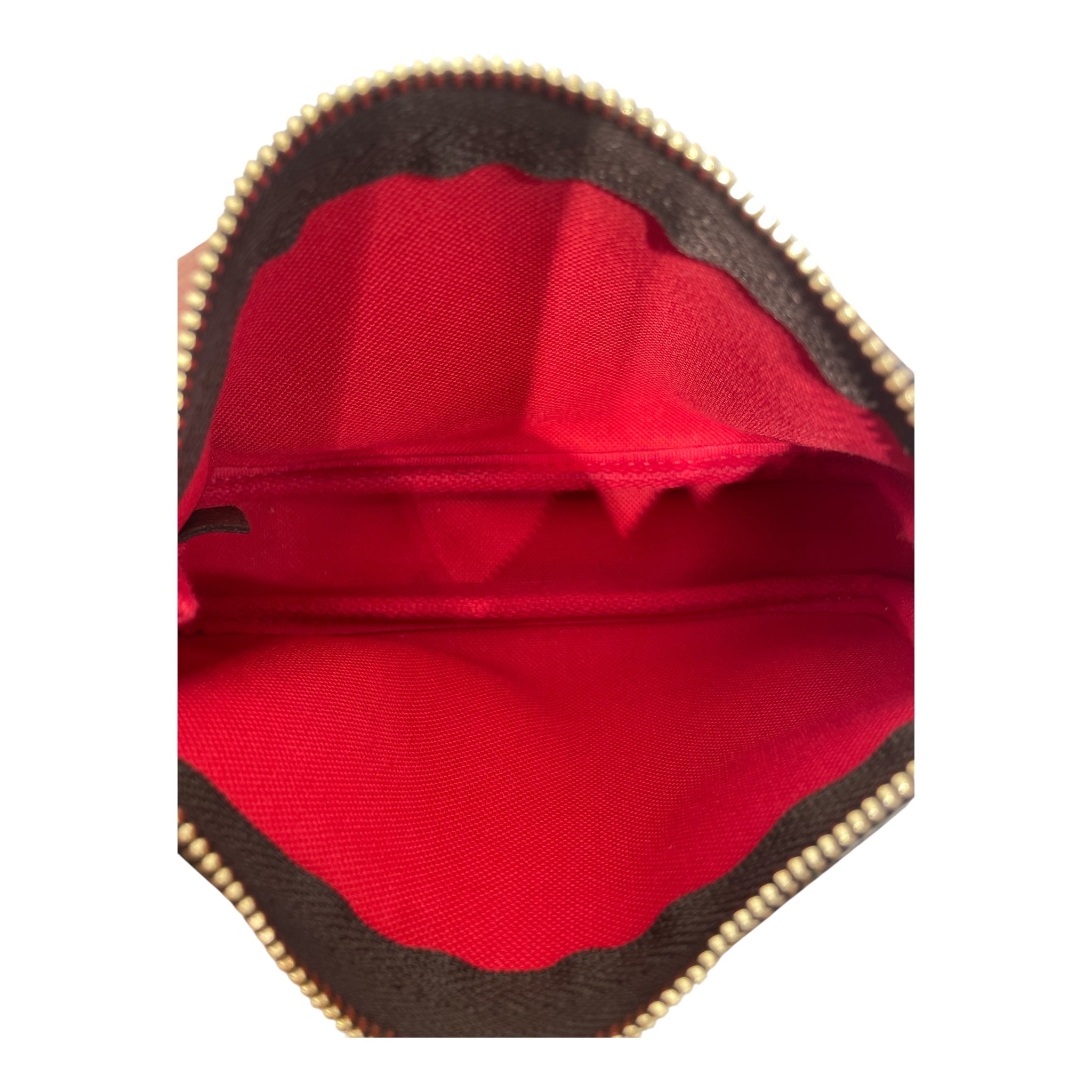 LOUIS VUITTON/Pouch/Leather/BRW/MINI POCHETTE/DAMIER EBENE view 4
