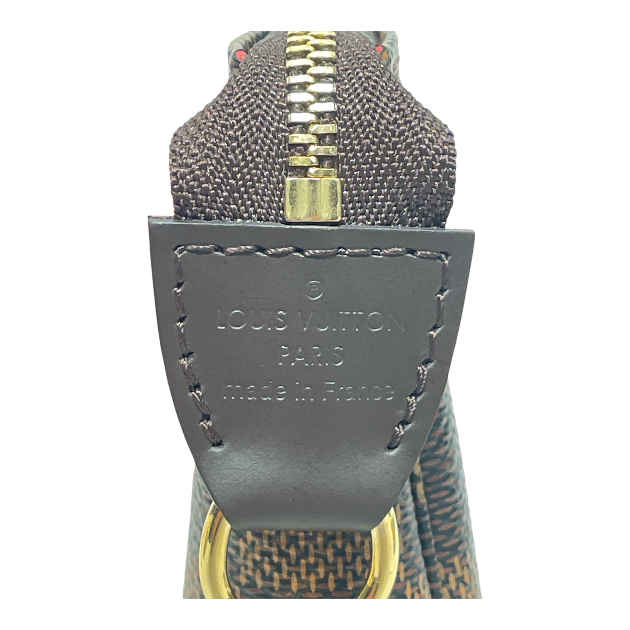 LOUIS VUITTON/Pouch/Leather/BRW/MINI POCHETTE/DAMIER EBENE view 5