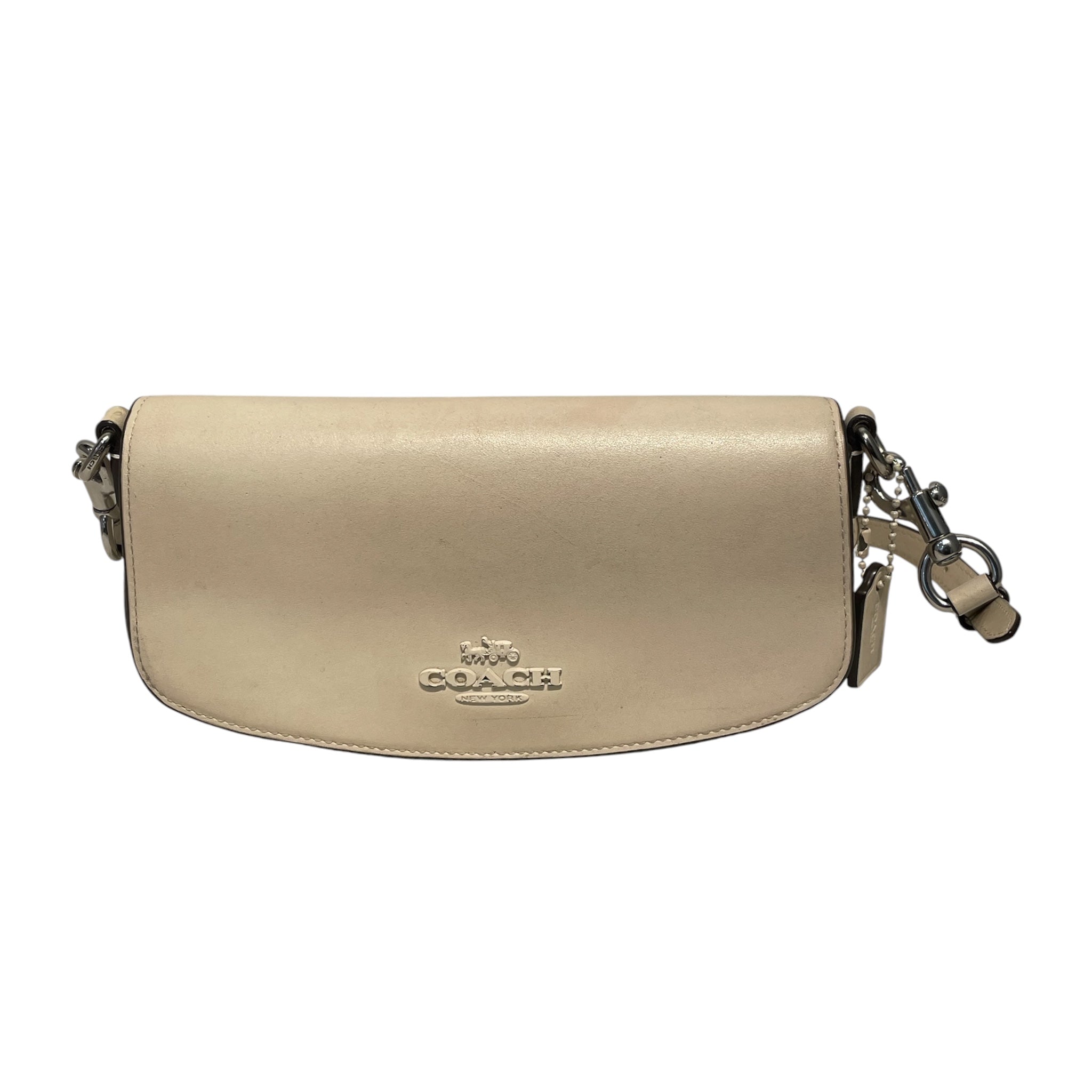 COACH/Hand Bag/Leather/WHT/BAGUETTE MINI BAG view 1