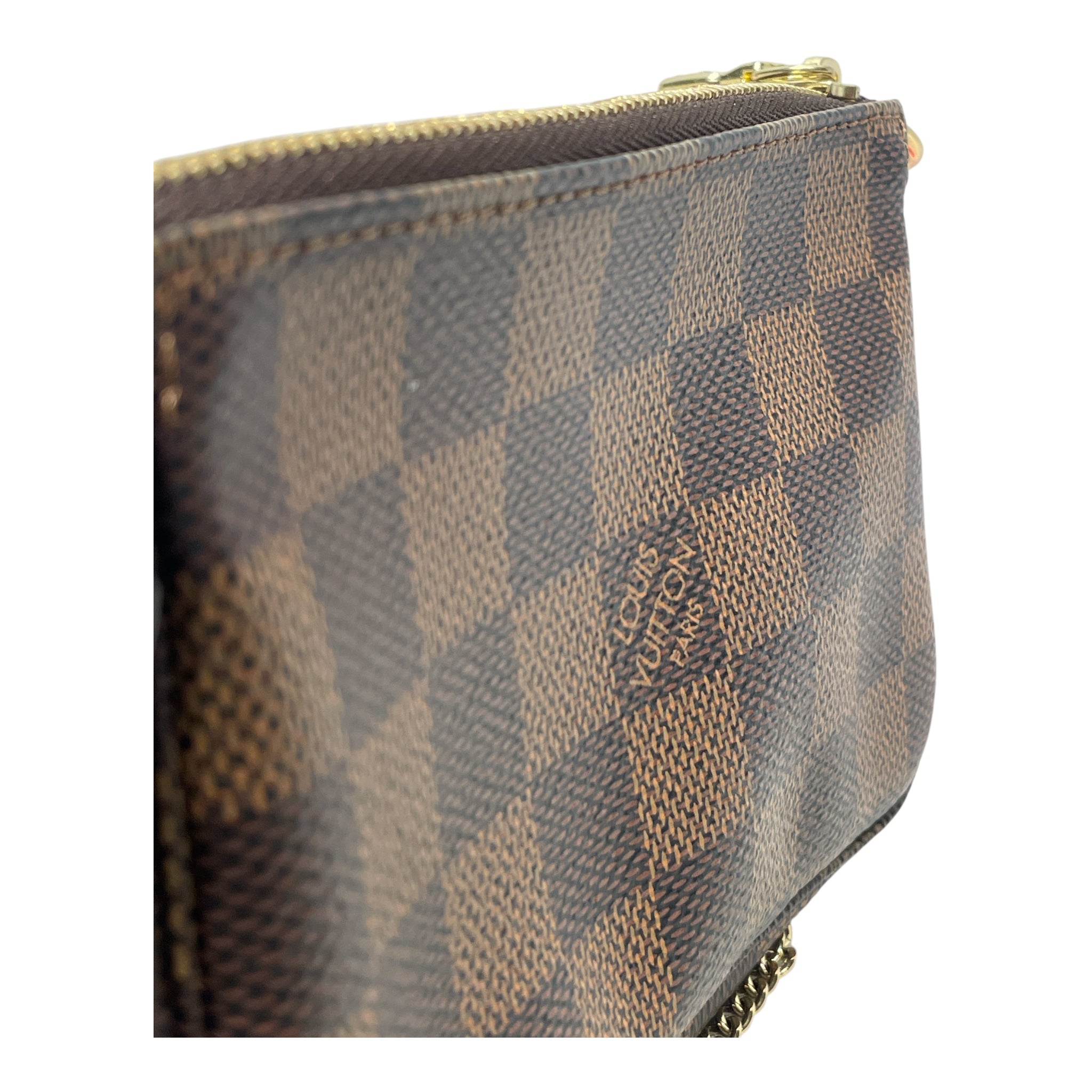 LOUIS VUITTON/Pouch/Leather/BRW/MINI POCHETTE/DAMIER EBENE view 6