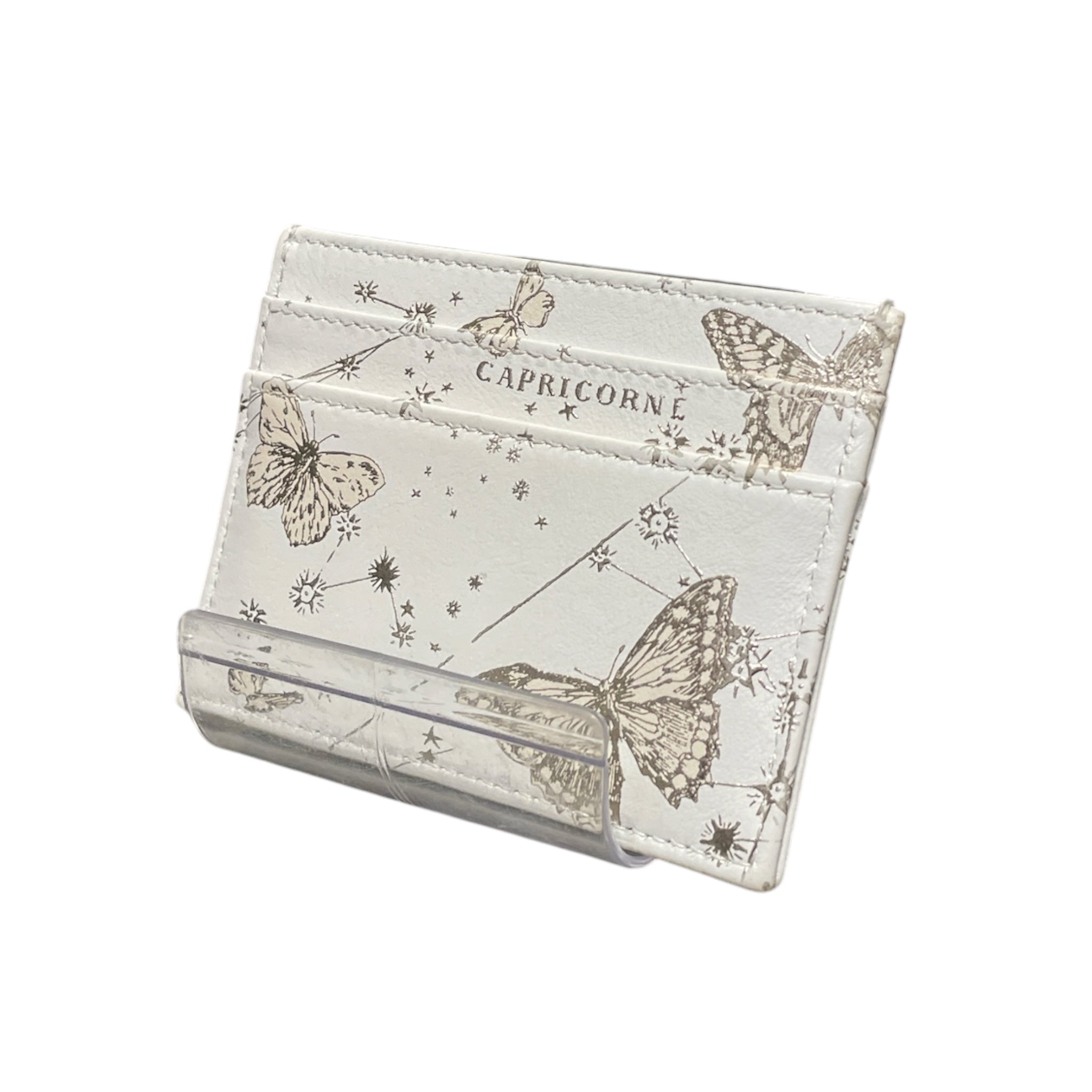 Christian Dior/Wallet/All Over Print/Leather/WHT/L's/capricorne five slot view 2