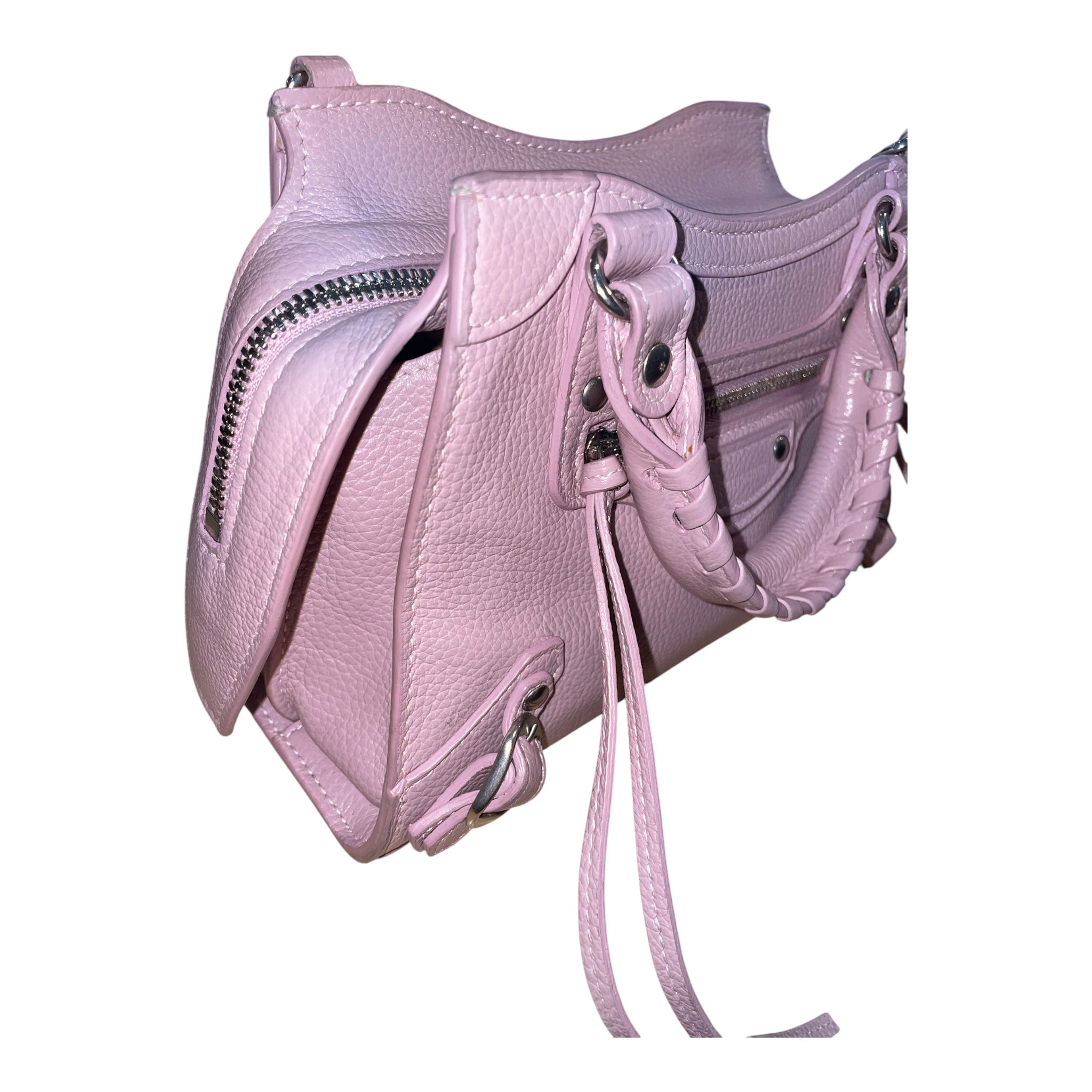 BALENCIAGA/Cross Body Bag/Leather/PNK/SLVR EMBELLISHMENTS view 6